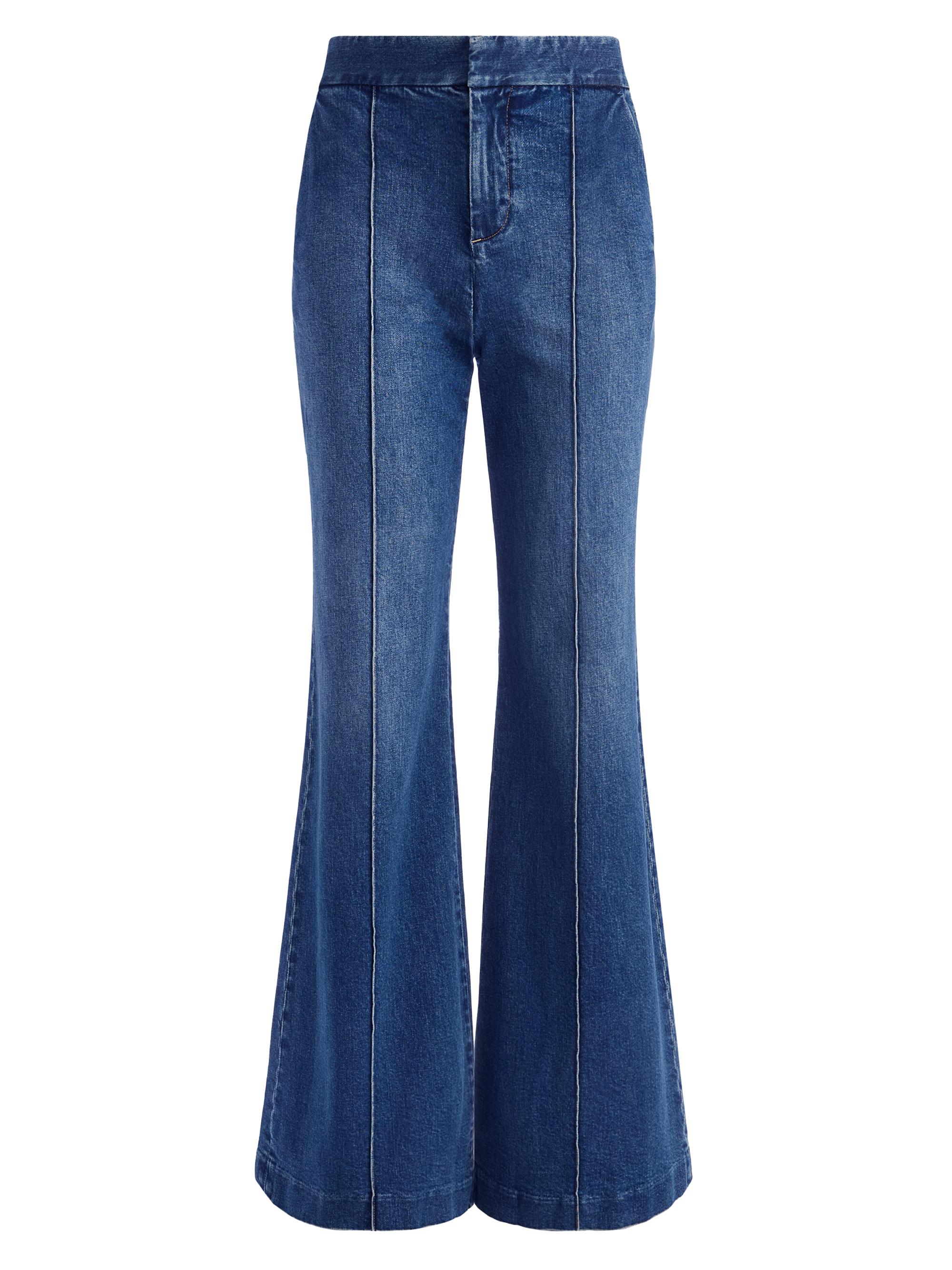Alice Olivia Dylan High-Waisted Wide-Leg Jeans Saks Fifth Avenue