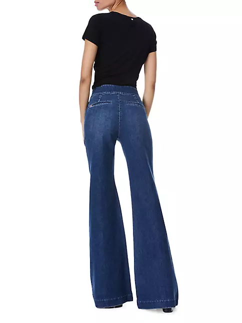+ | Shop Alice Wide-Leg Fifth Avenue Dylan Olivia Saks High-Waisted Jeans