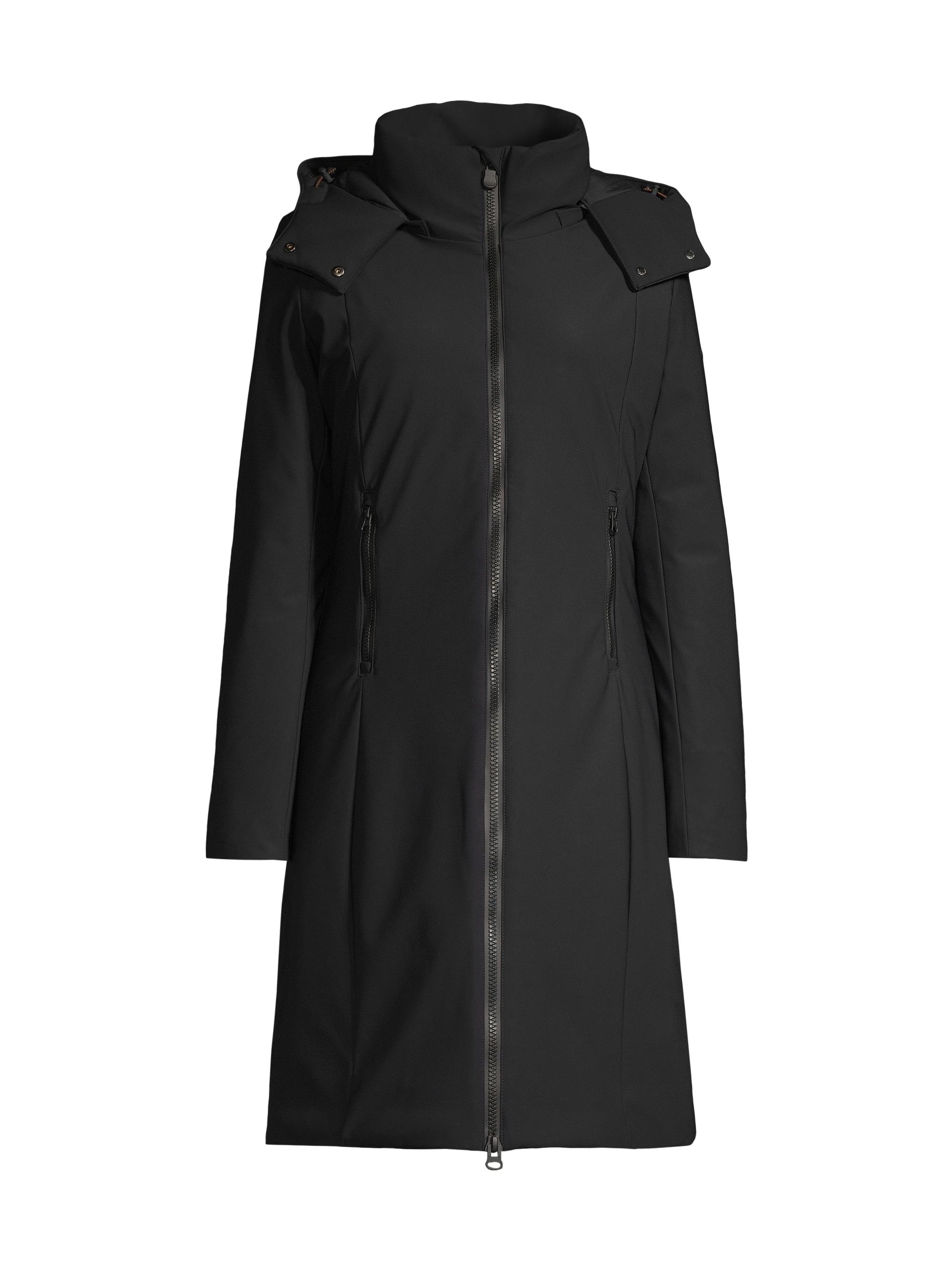 Save the Duck Women's Alkinia Hooded Long Coat - Black