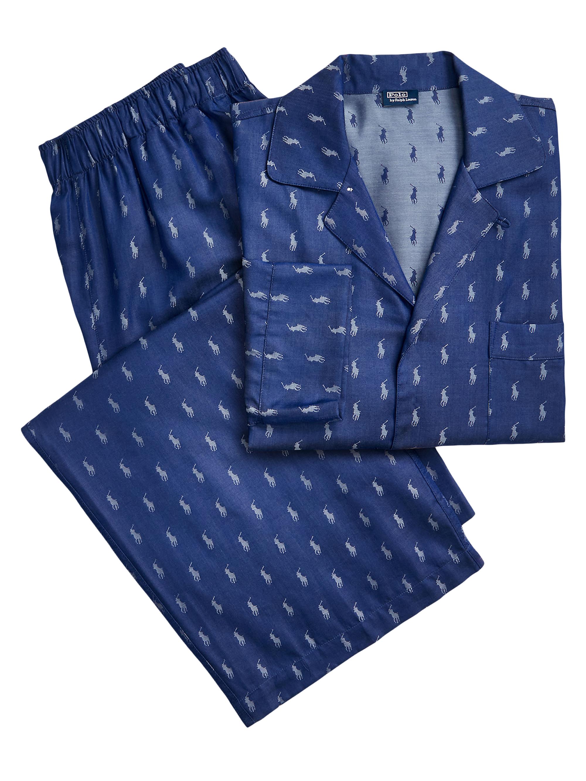 Polo Ralph Lauren Jacquard Polo Player Pajama Set | Saks Fifth Avenue