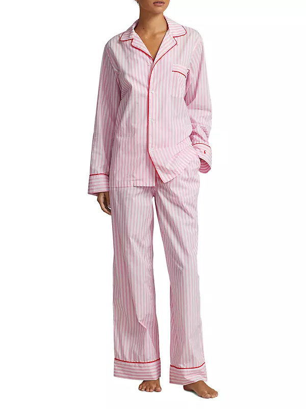Striped cotton poplin pajamas in multicoloured - Ralph Lauren