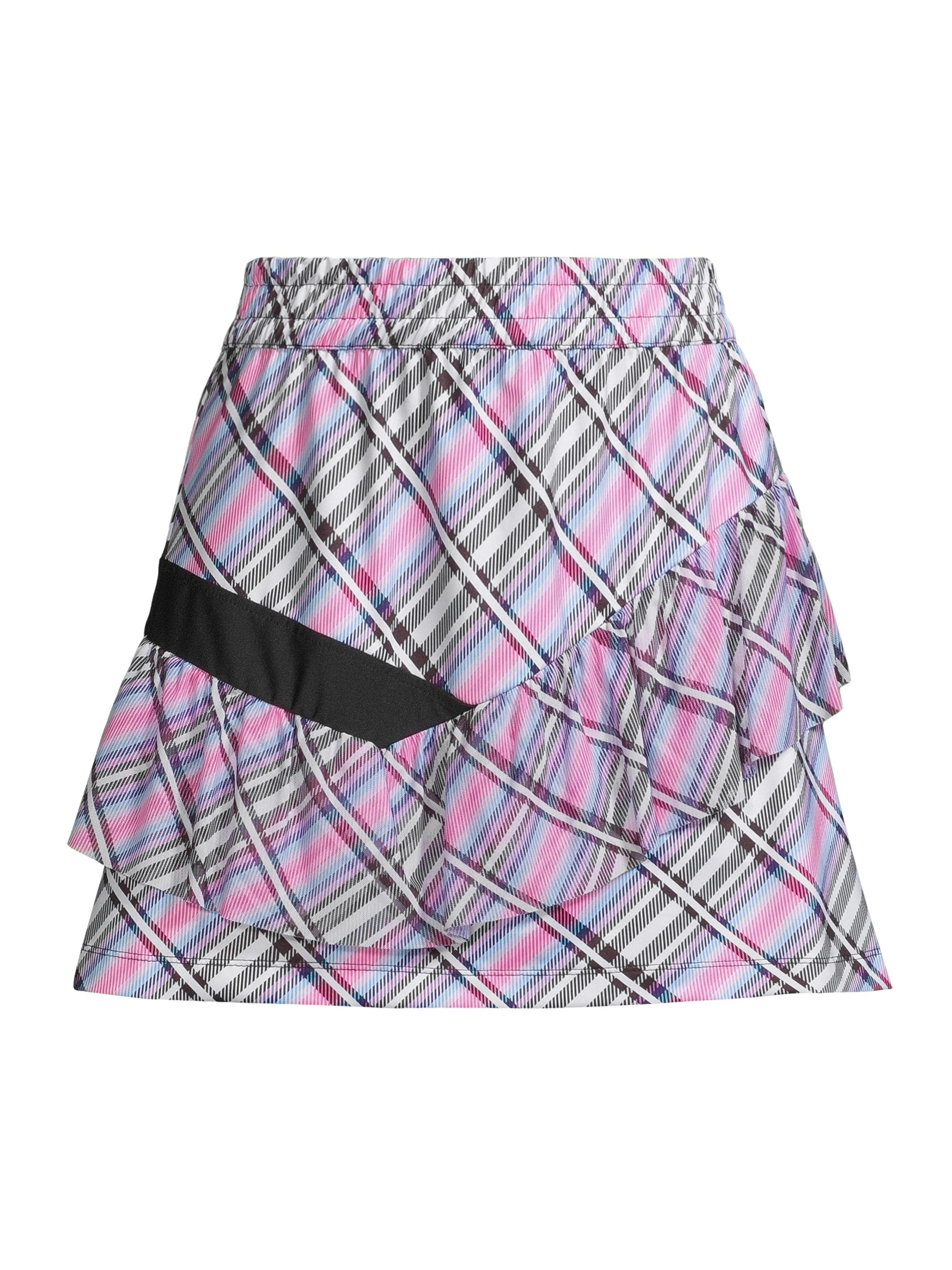 Lucky in Love Women's Prep It Up Plaid Miniskort - White Multi