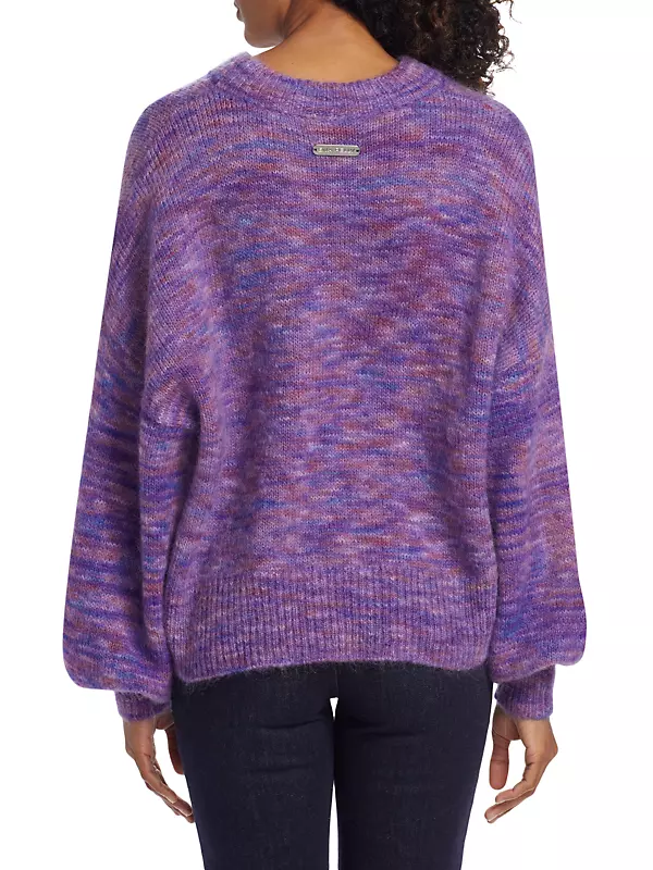 Shop Ena Pelly Jessica Mohair-Blend Melange Sweater | Saks Fifth
