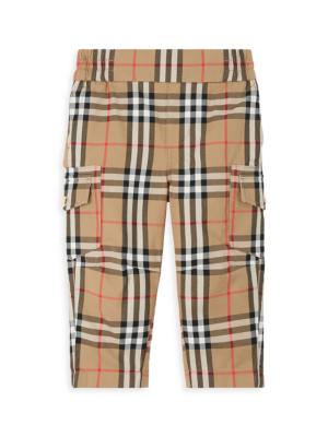 Burberry Kids monogram-print cotton chino shorts - White