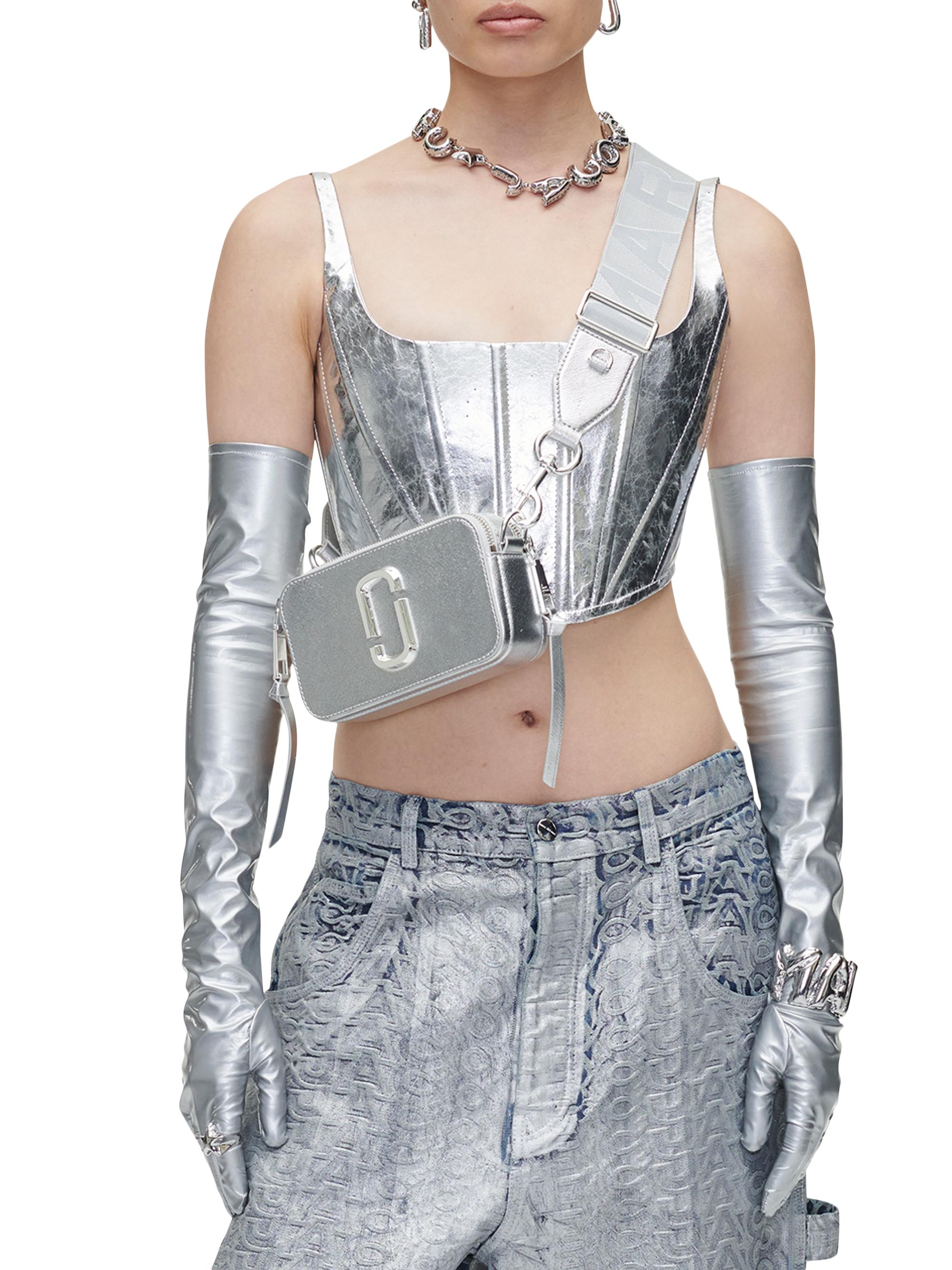 The Snapshot Metallic Leather Crossbody Bag