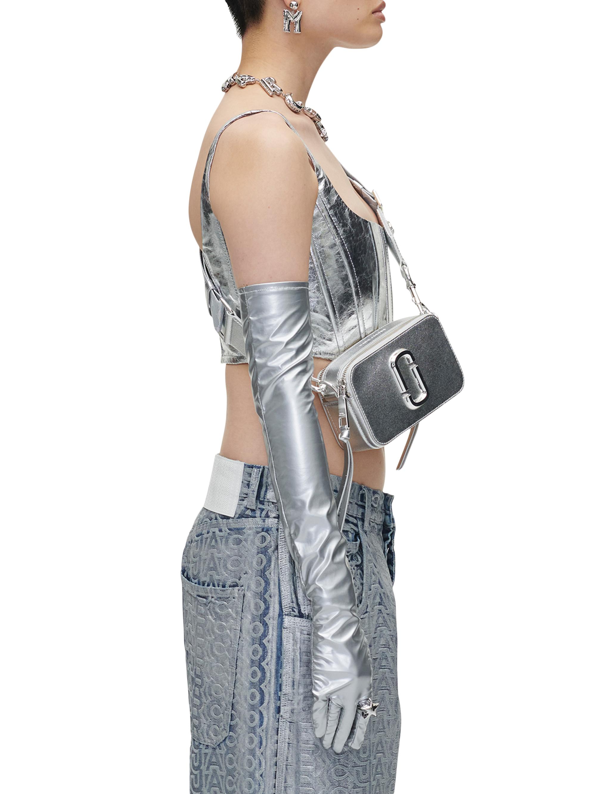 The Snapshot Metallic Leather Crossbody Bag