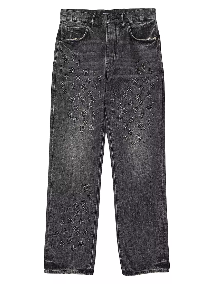 PURPLE BRAND Embossed Skinny Jeans
