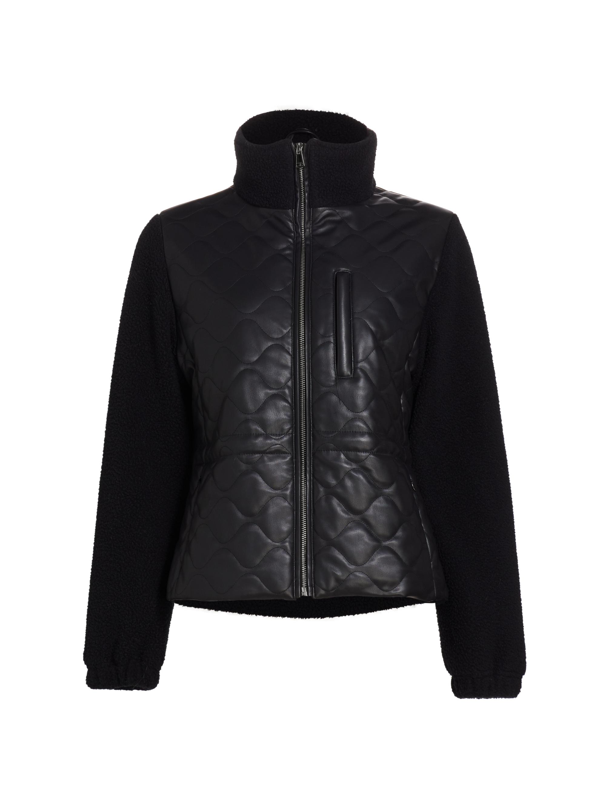 Lamarque Lanie Mixed Media Quilted Jacket | Saks Fifth Avenue