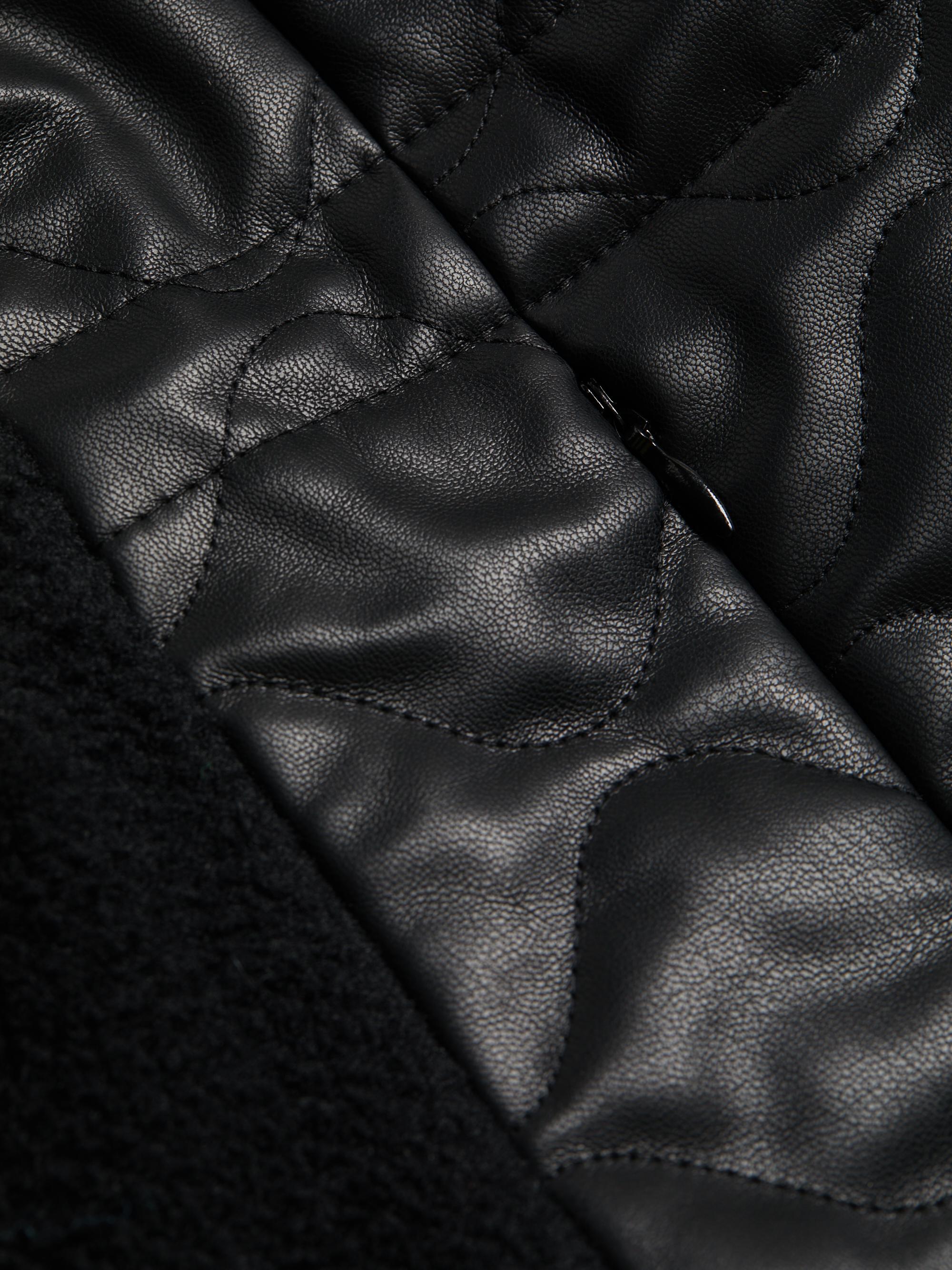 Lamarque Lanie Mixed Media Quilted Jacket | Saks Fifth Avenue