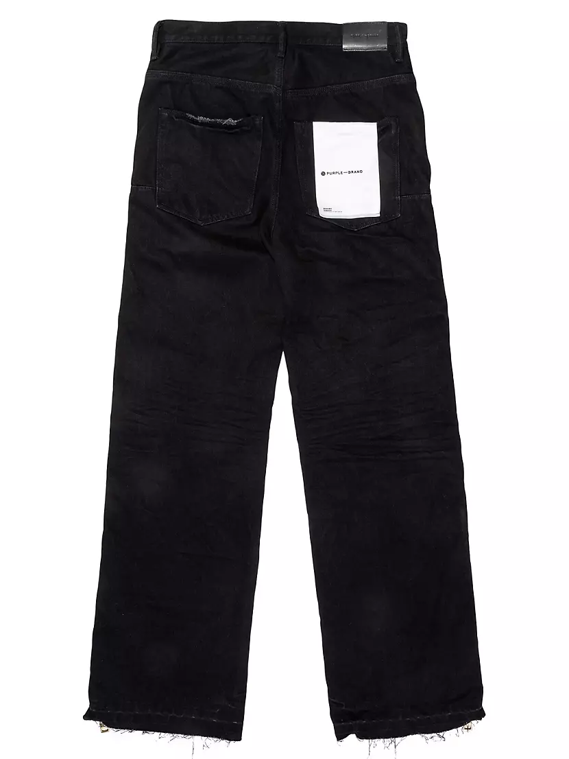 Full Side-Zip Relaxed-Fit Wide-Leg Jeans