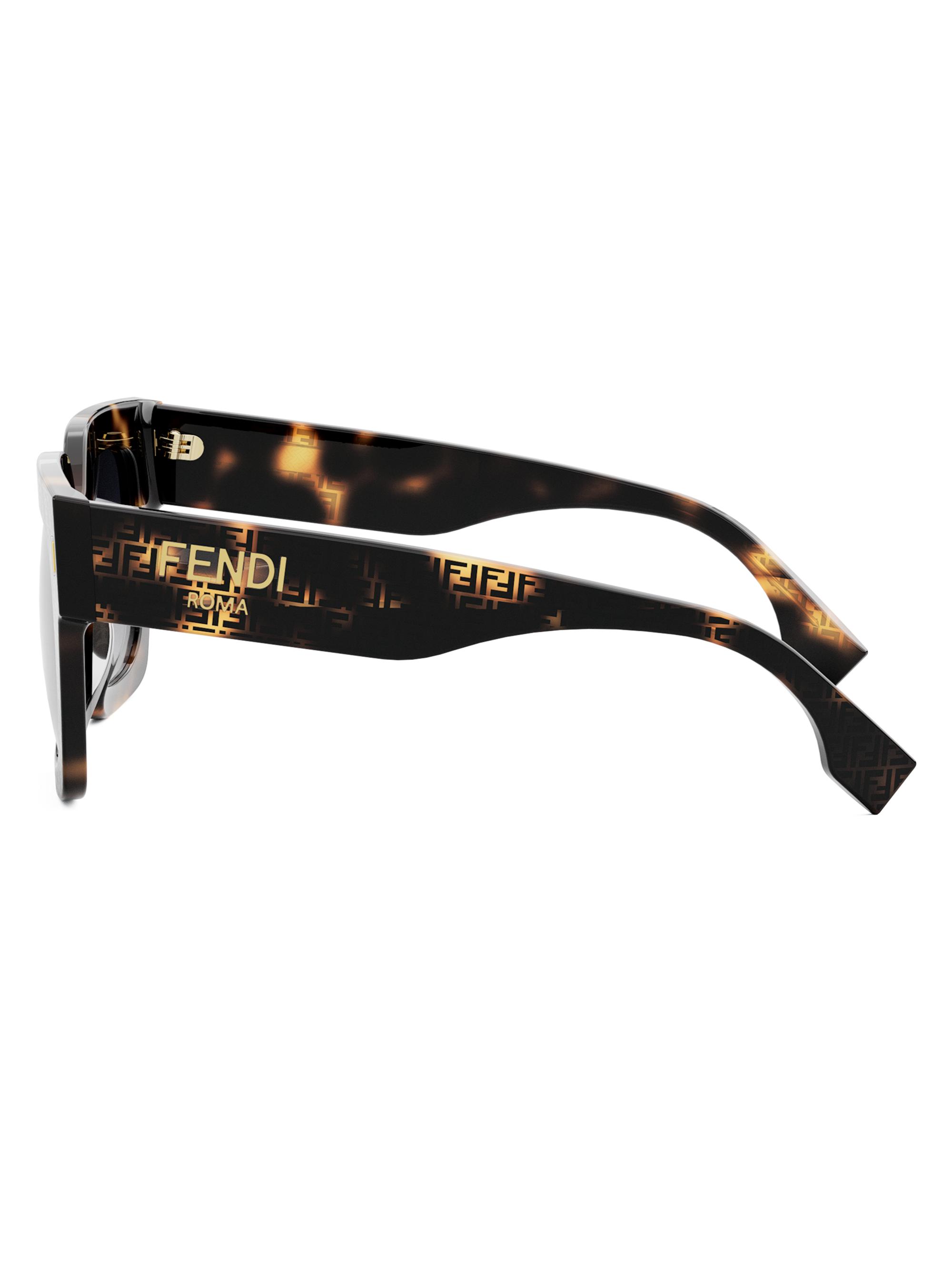 【激レア・価格交渉可】FENDI ROMA ハバナ サングラス Fendi Fendi Roma 50MM Square Sunglasses | Saks Fifth Avenue