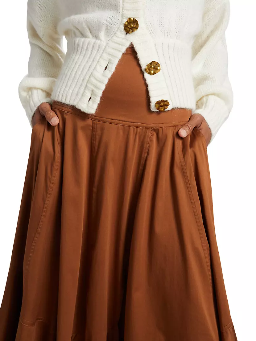 Shop Farm Avenue Skirt | Maxi Single-Tiered Saks Rio Fifth