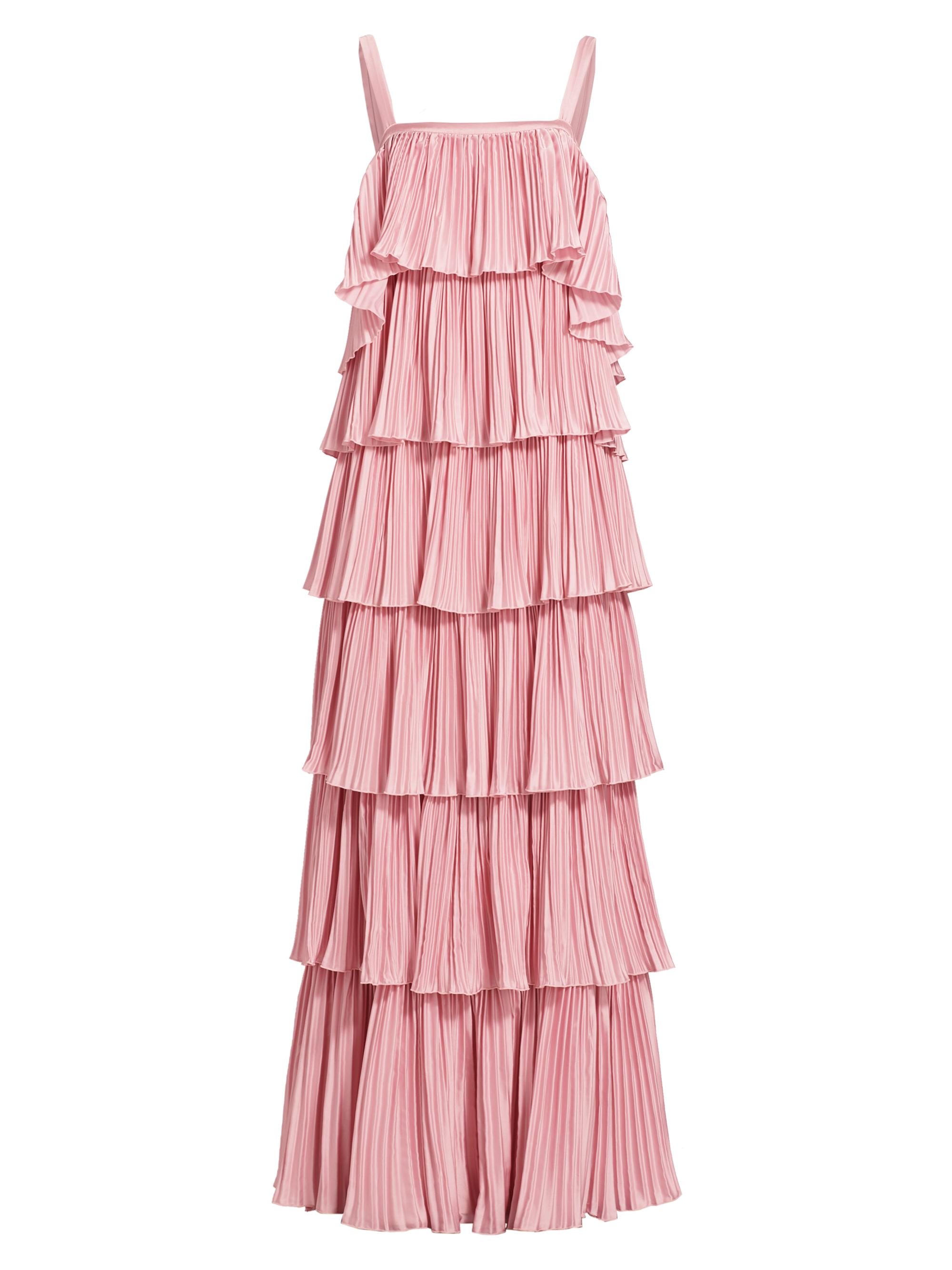 L'Idée Women's Classique Pleated Tiered Gown - Pink