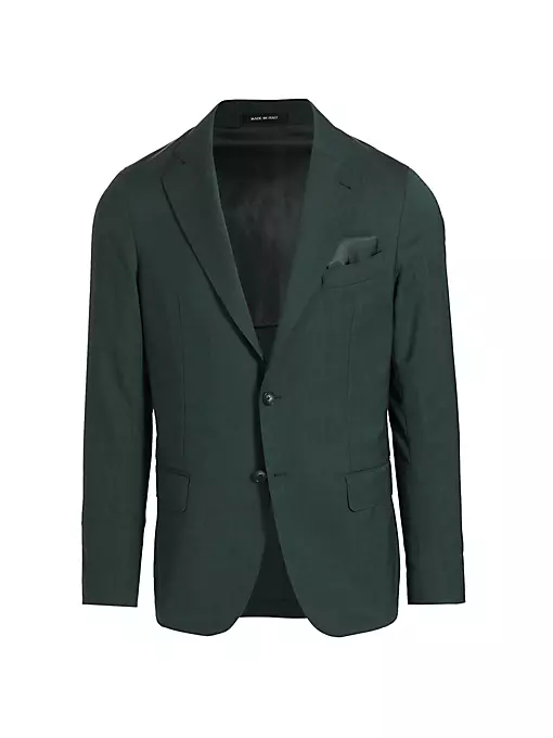 Saks Fifth Avenue - Slim-Fit Wool-Blend Two-Button Sport Coat