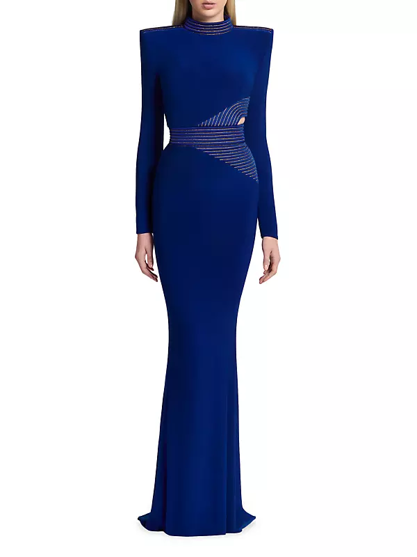 Shop Zhivago Message To Love Jersey Long-Sleeve Gown | Saks Fifth