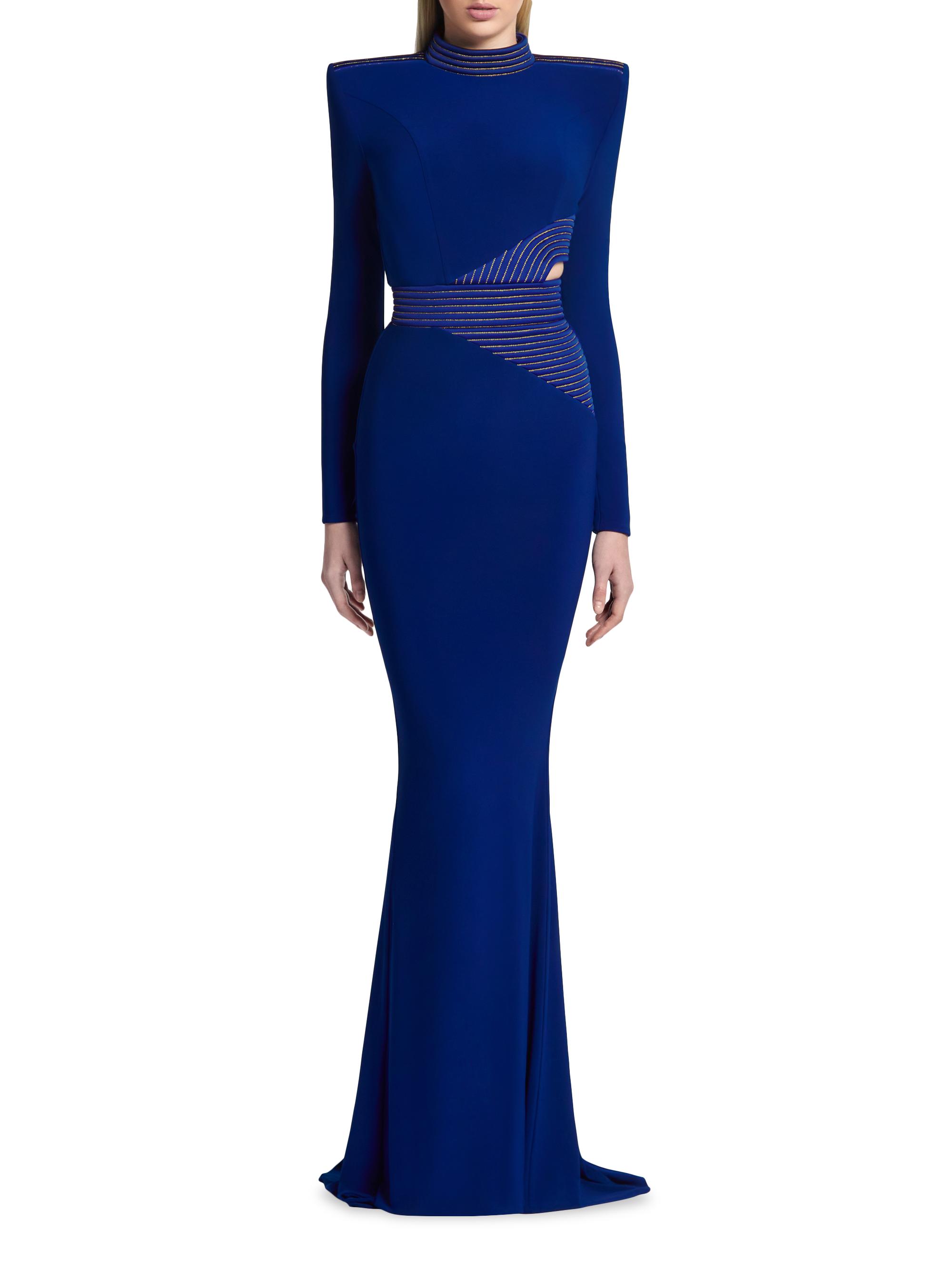 Zhivago Message To Love Jersey Long-Sleeve Gown | Saks Fifth