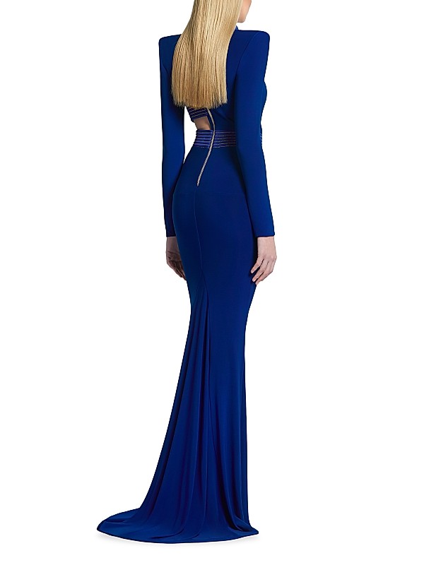 Shop Zhivago Message To Love Jersey Long-Sleeve Gown | Saks Shop Zhivago Message To Love Jersey Long-Sleeve Gown | Saks