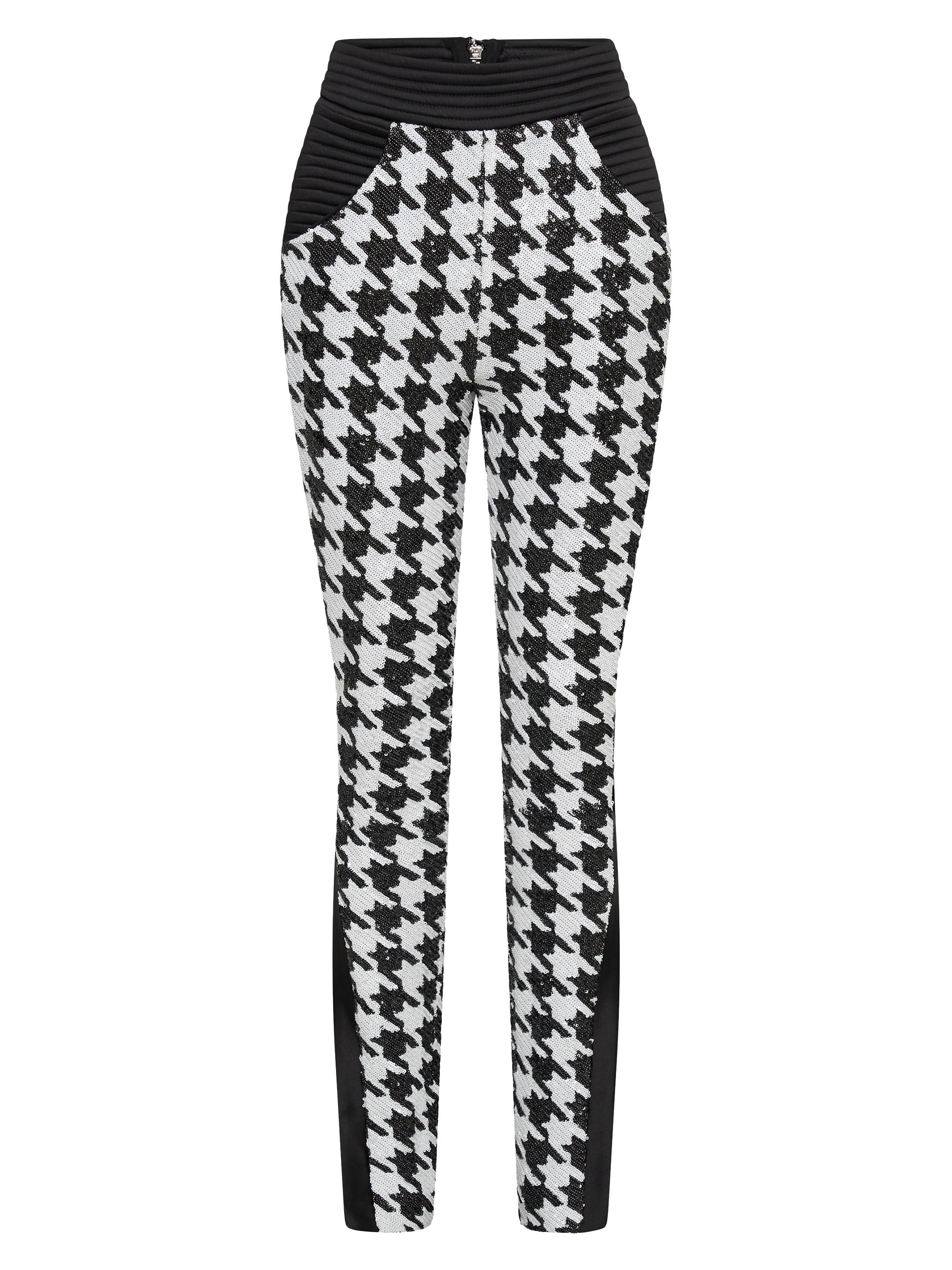 Zhivago Women's Down In Flames Houndstooth Pants - Black White