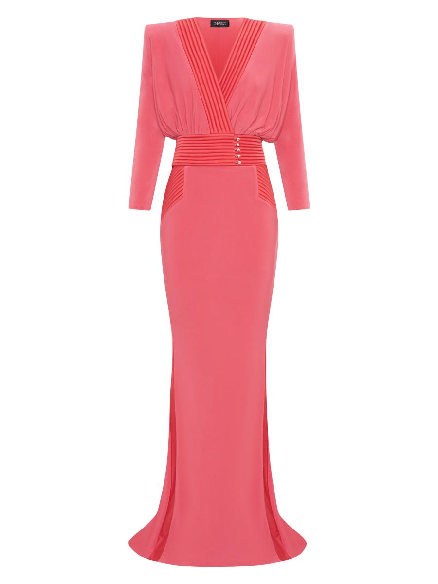 Zhivago Women's I'm Her Man Long-sleeve Gown In Orange