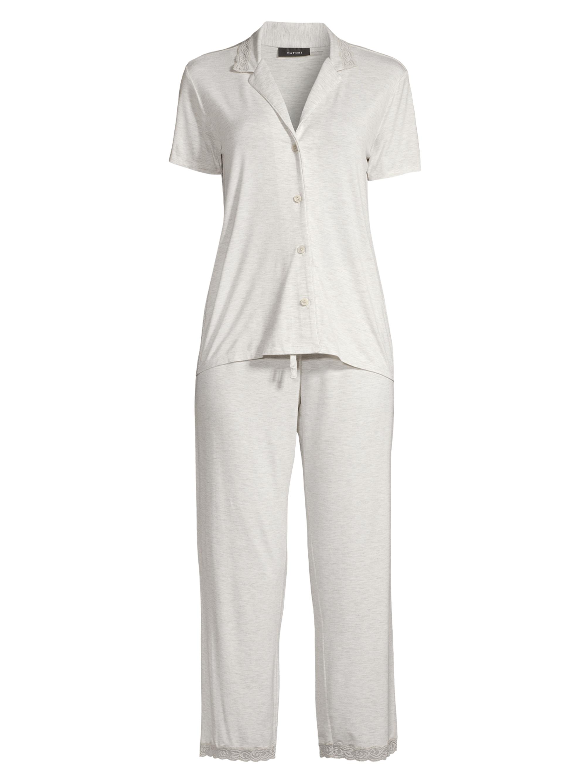 Natori Women's Feathers Essentials Pajama Set - Pebble