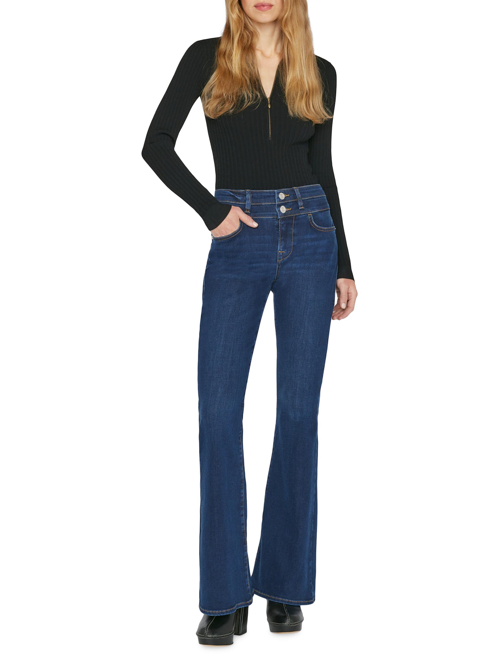FRAME Double-Waist Flared Jeans | Saks Fifth Avenue