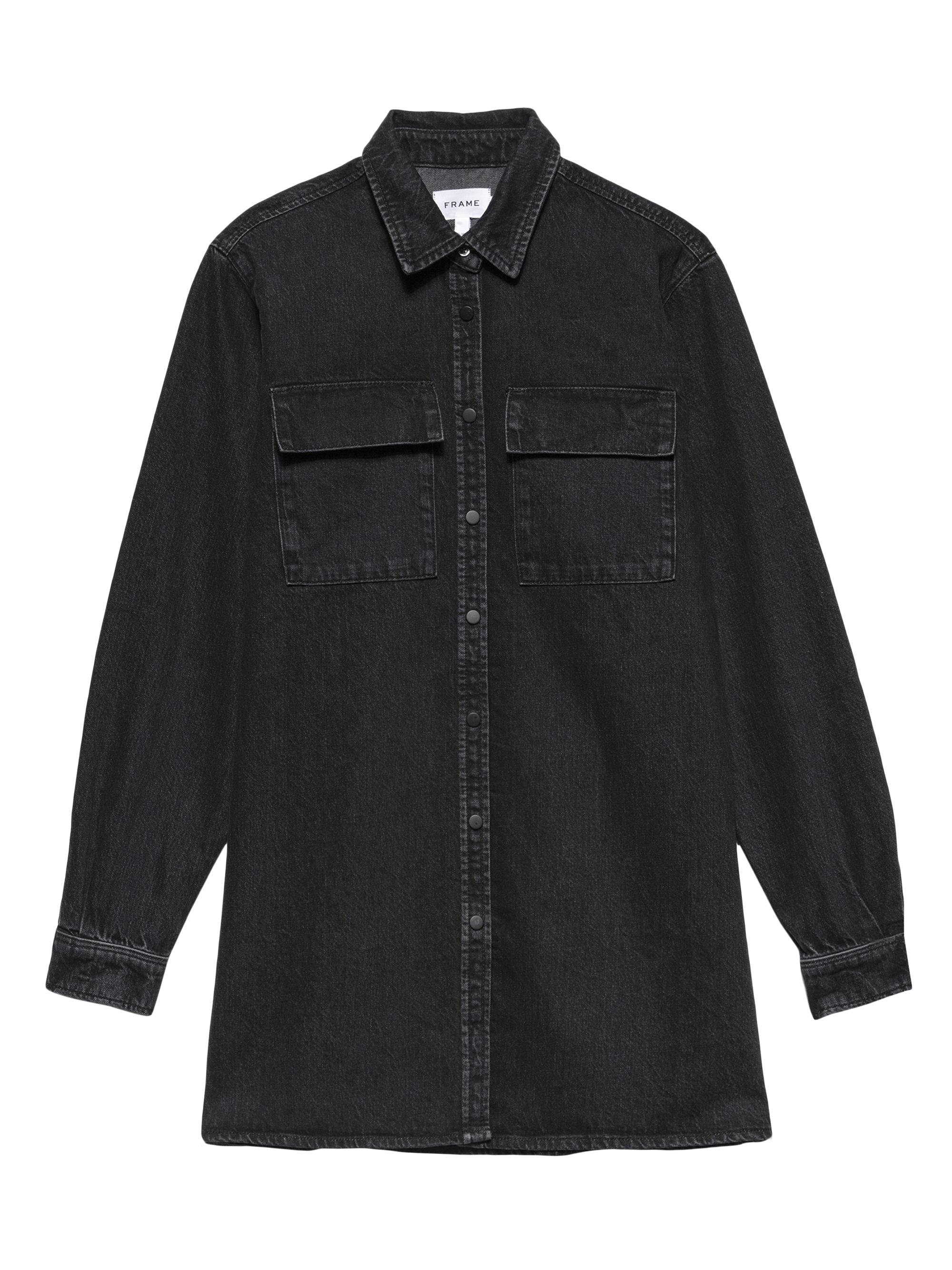 FRAME A-Line Denim Shirtdress