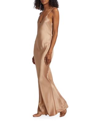 Silk maxi dress