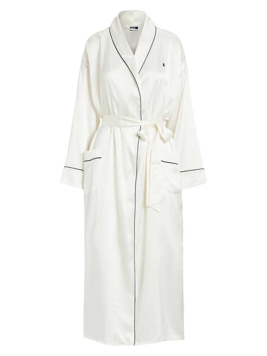 【送料&関税込】Polo Ralph Lauren Robe Polo Ralph Lauren Belted Silk-Blend Robe | Saks Fifth Avenue