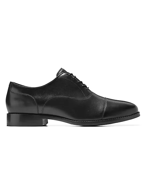 Cole Haan - Broadway Leather Cap-Toe Oxfords
