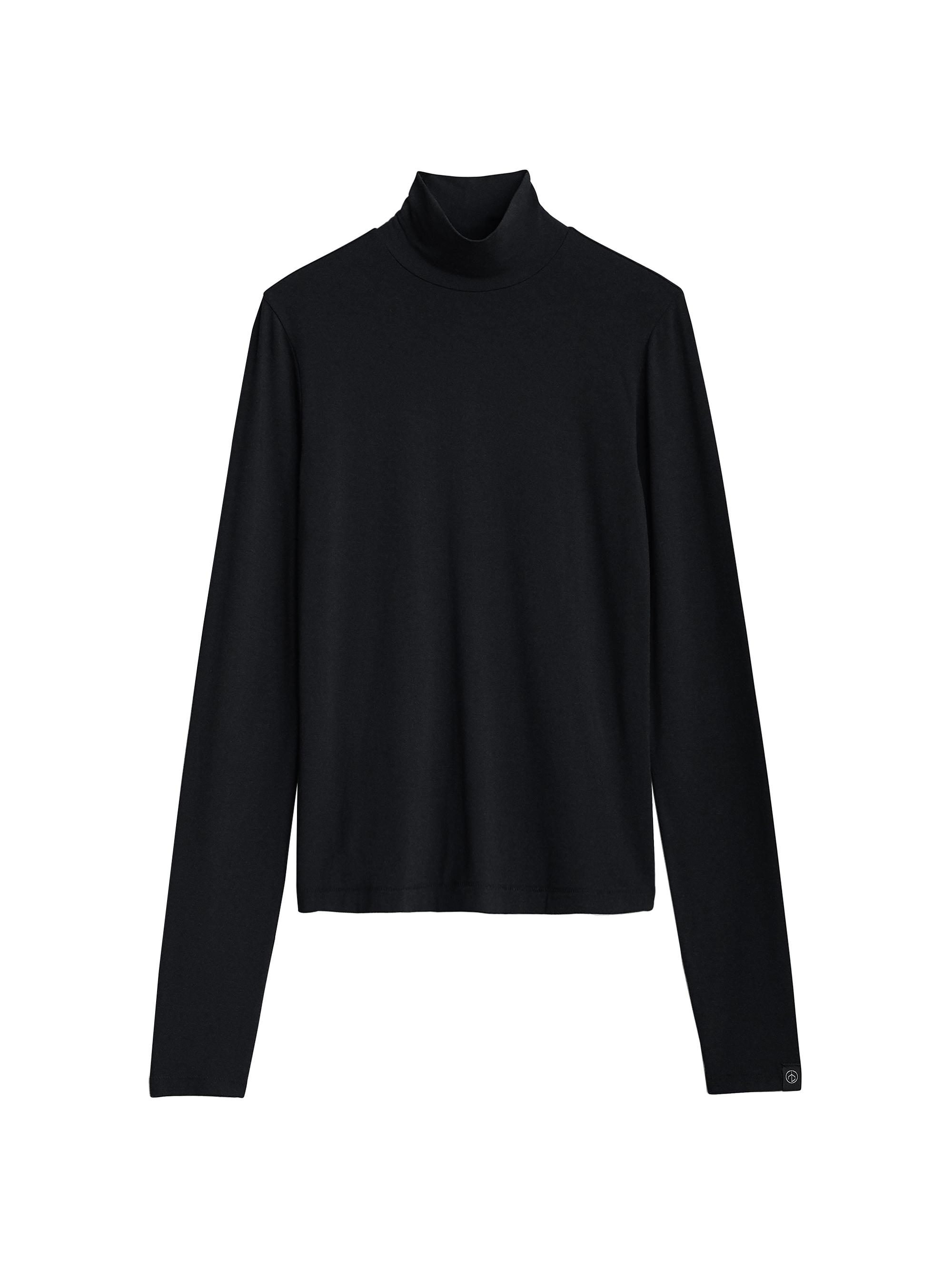 rag & bone Women's Luca Knit Turtleneck Top - Black