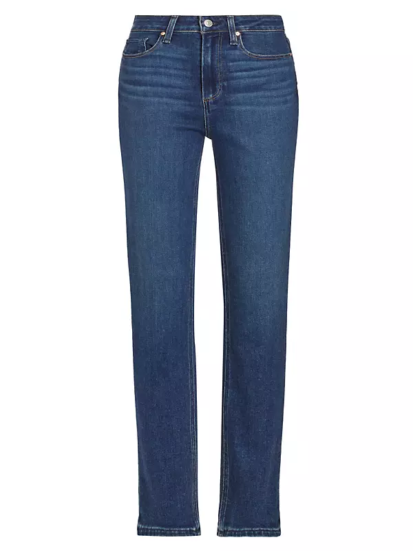 Express High Waisted Dark Wash Straight Ankle Jeans, Women's Size