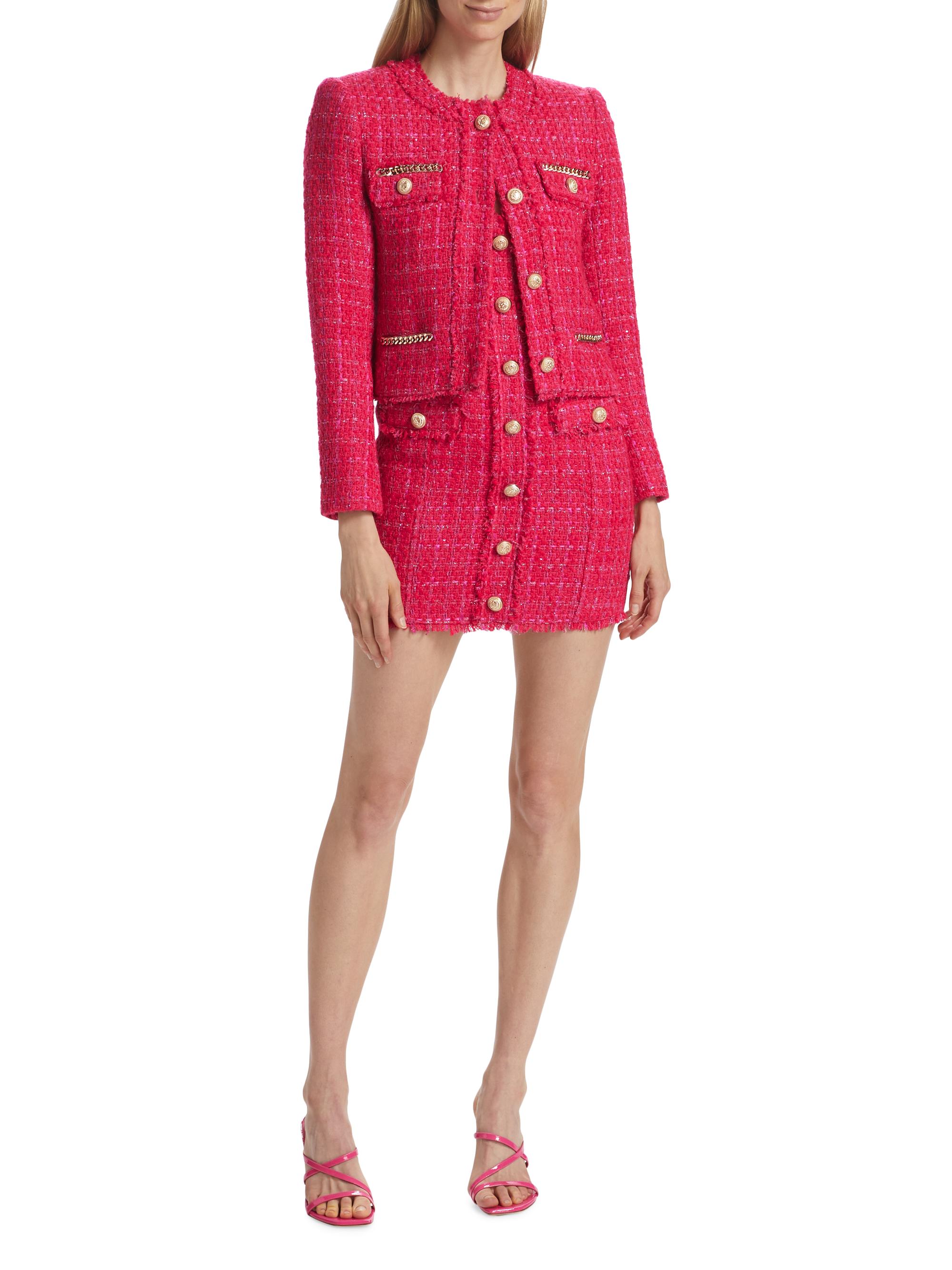 【新品】Herlipto Grace Tweed Jacket pink Generation Love Kristen Tweed Jacket | Saks Fifth Avenue