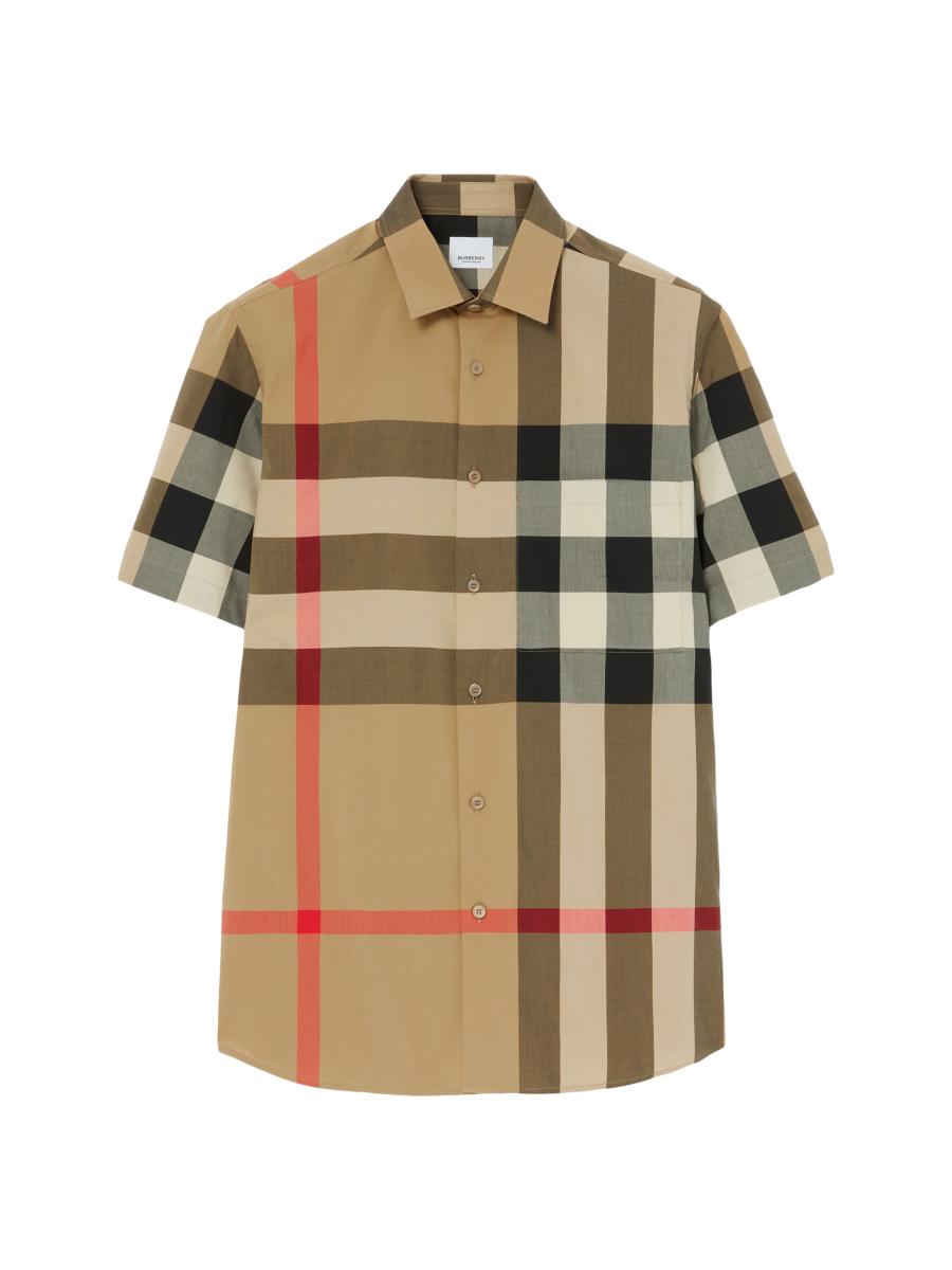 Tシャツ・カットソー Burberry SS24 Check shirt (8082903 IVY) 0400019624278?wid=900