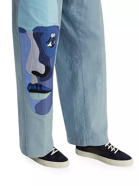 KidSuper Men's Painted Women Straight-Leg Pants
