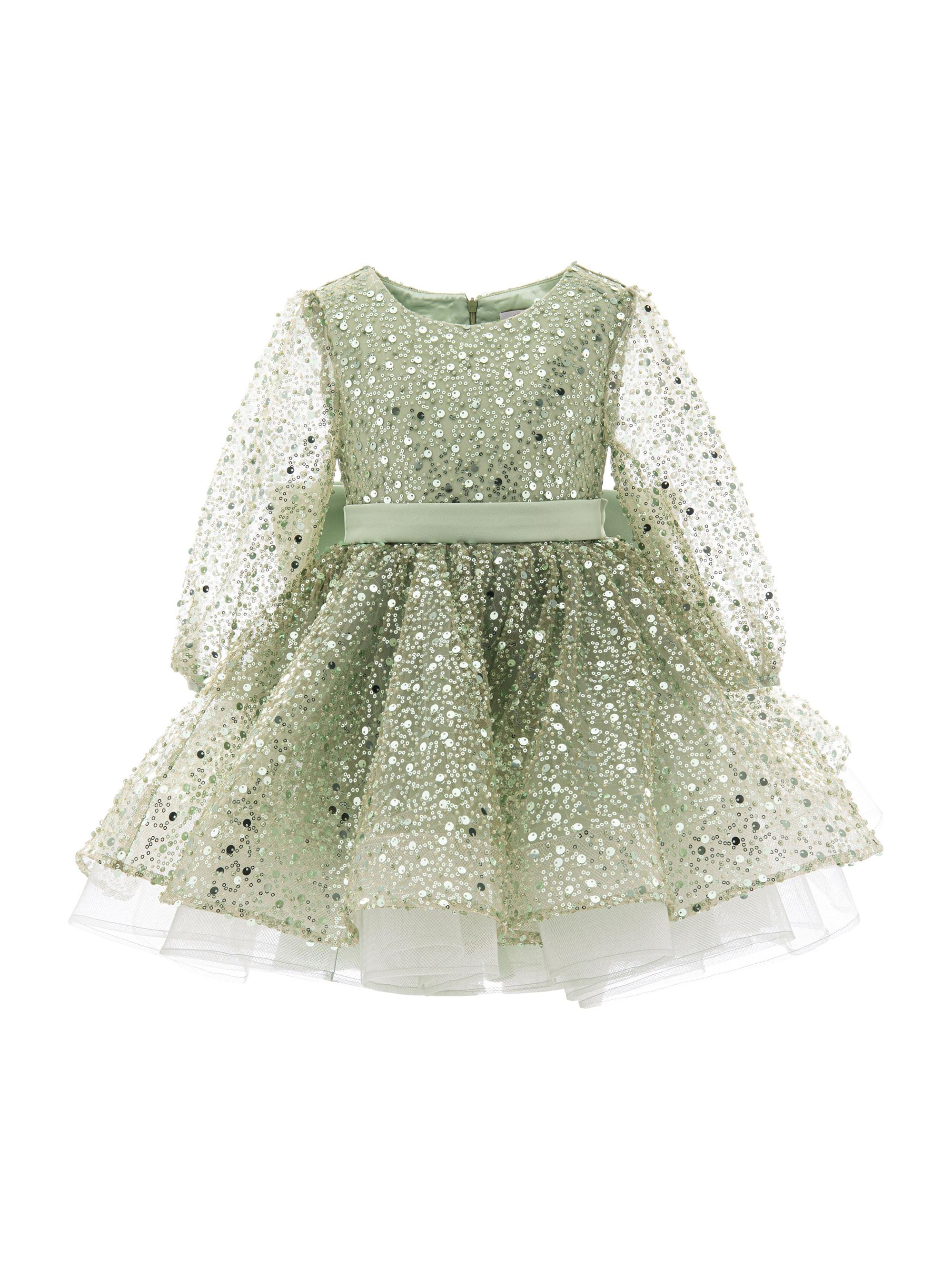 Tulleen Little Girl's & Girl's Pradera Dress - Green