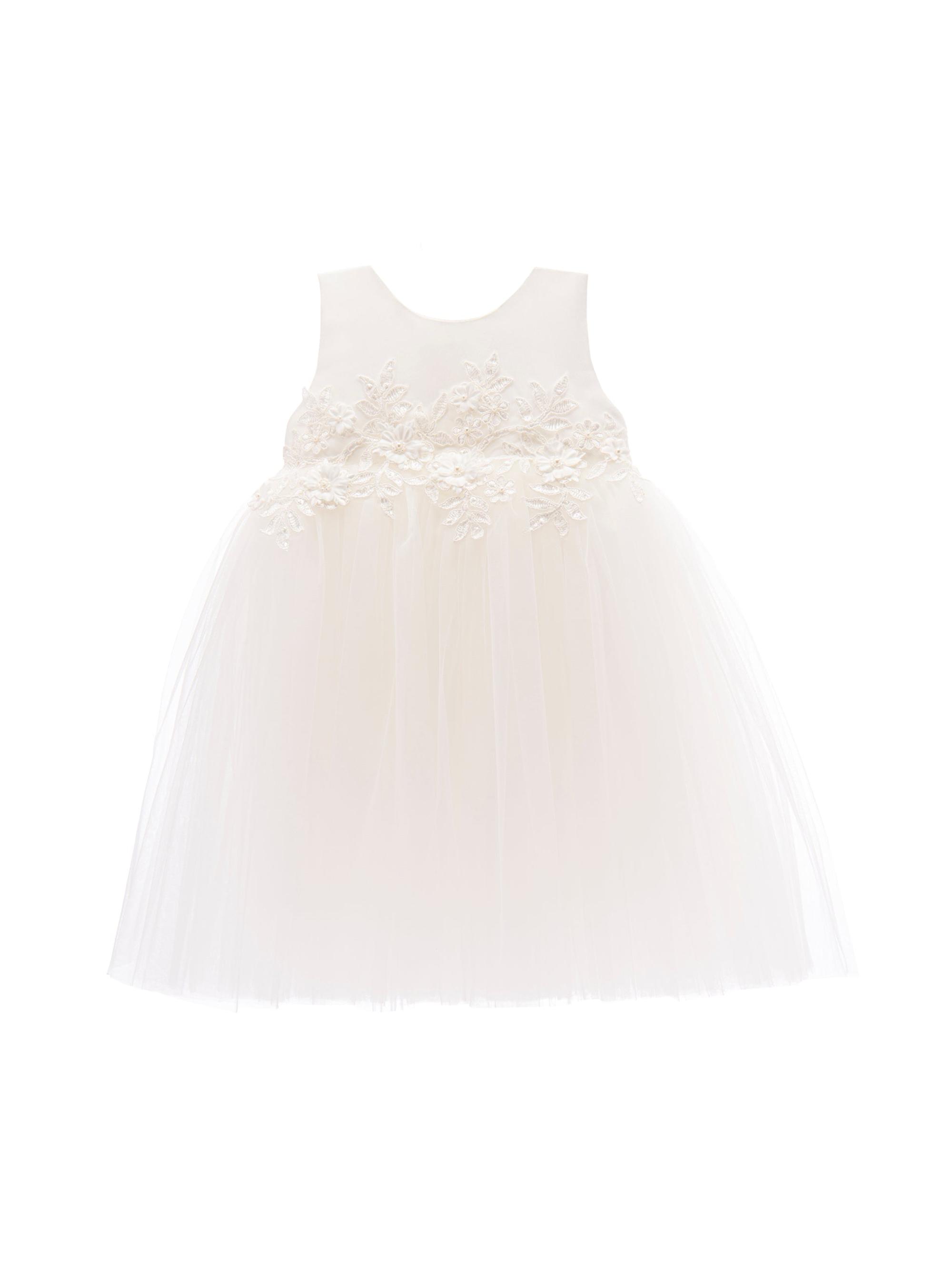 Tulleen Baby Girl's Esterlee Dress - White 12 Months