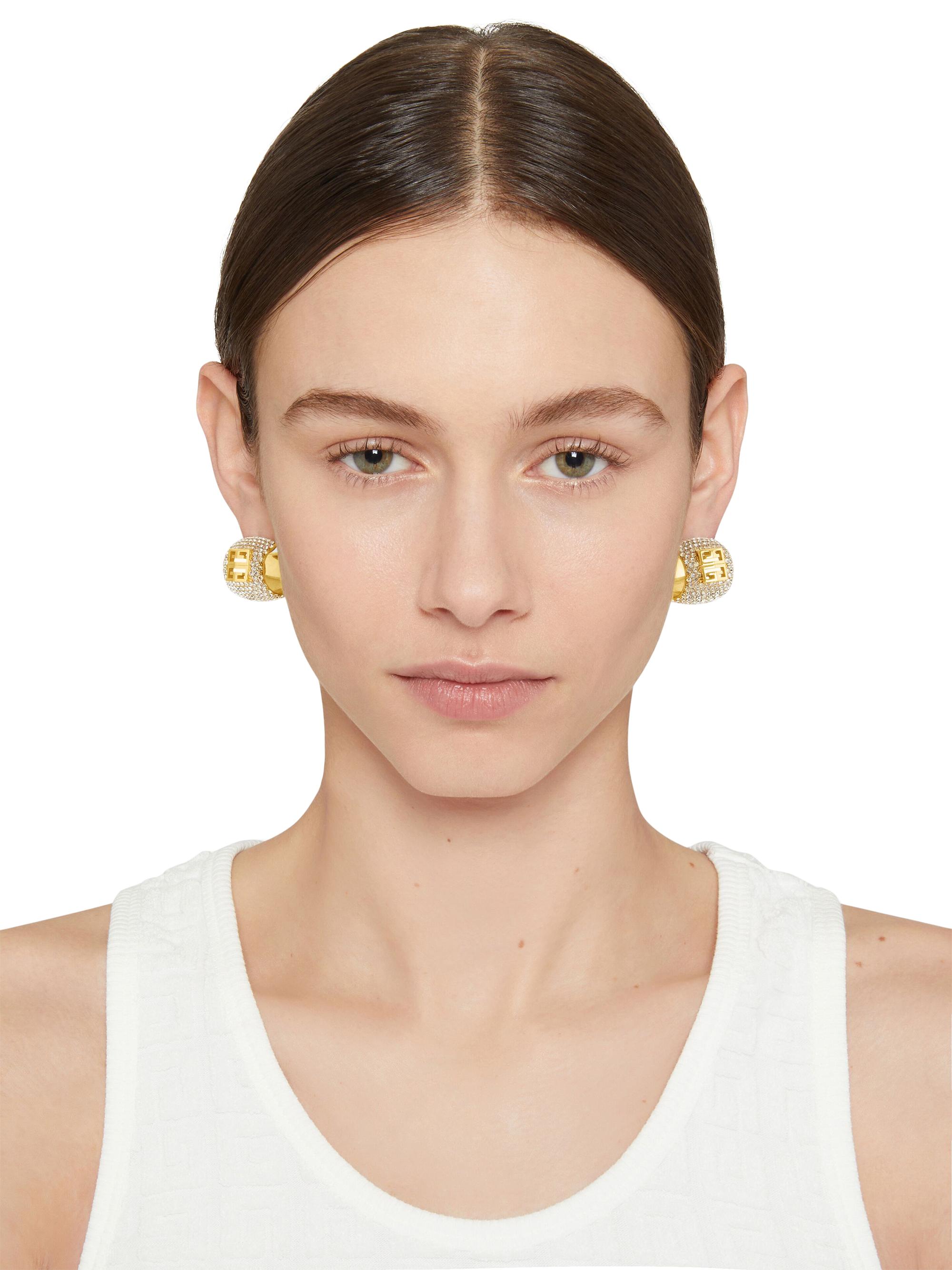 Givenchy 4G Earrings In Metal With Crystals | Saks Fifth Avenue