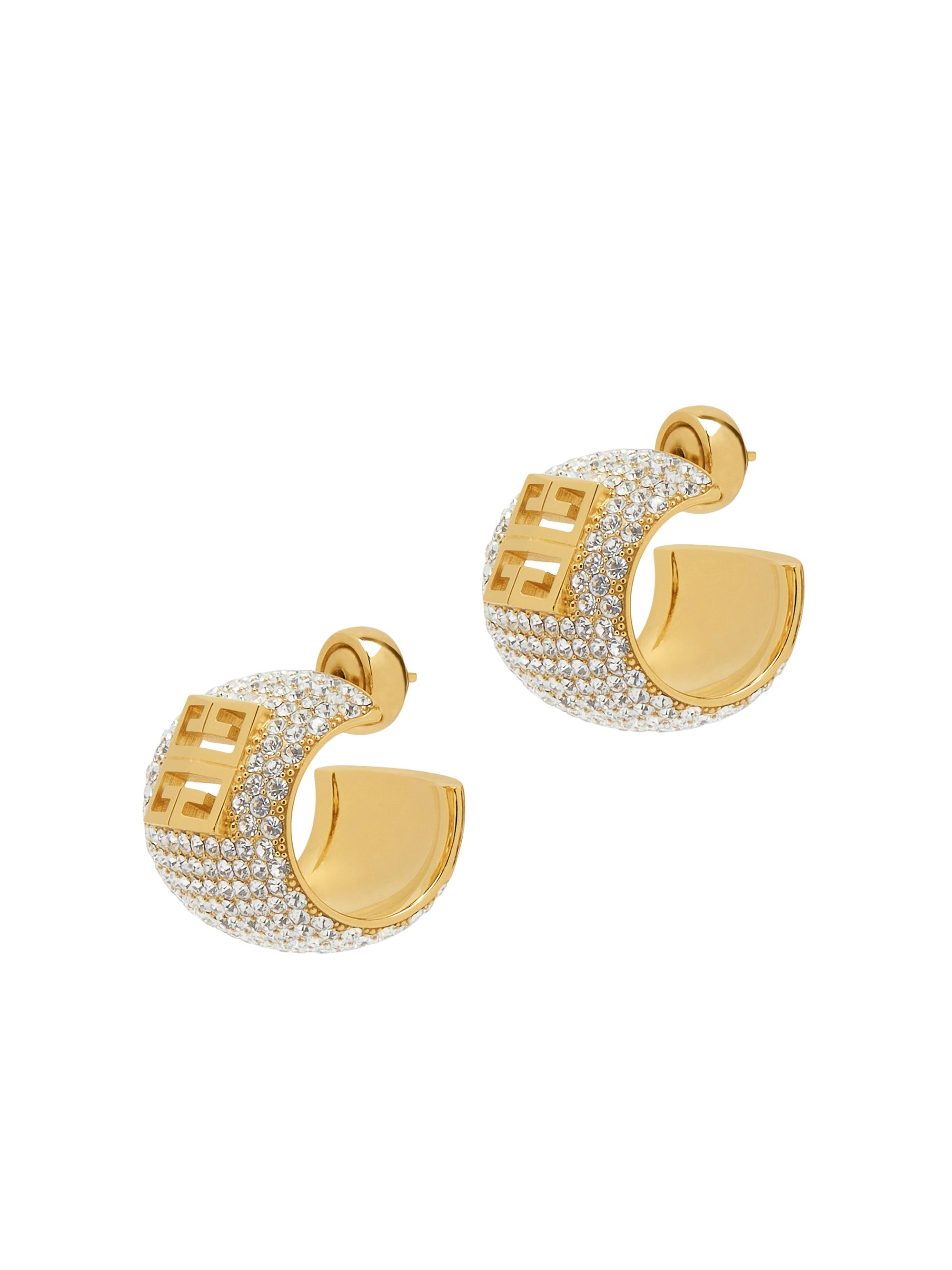 Givenchy 4G Earrings In Metal With Crystals | Saks Fifth Avenue
