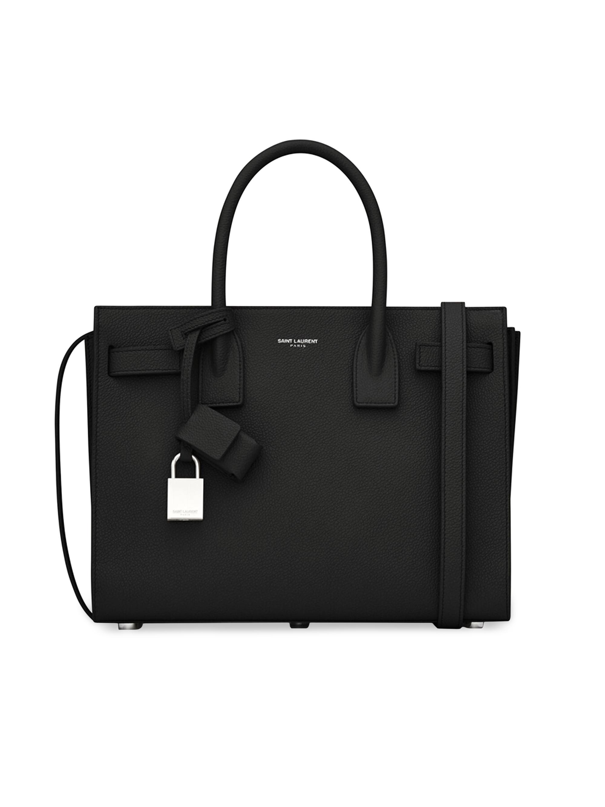 SAINT LAURENT ブラック ハンドバッグ Saint Laurent Sac De Jour Baby Top Handle Bag In Embossed