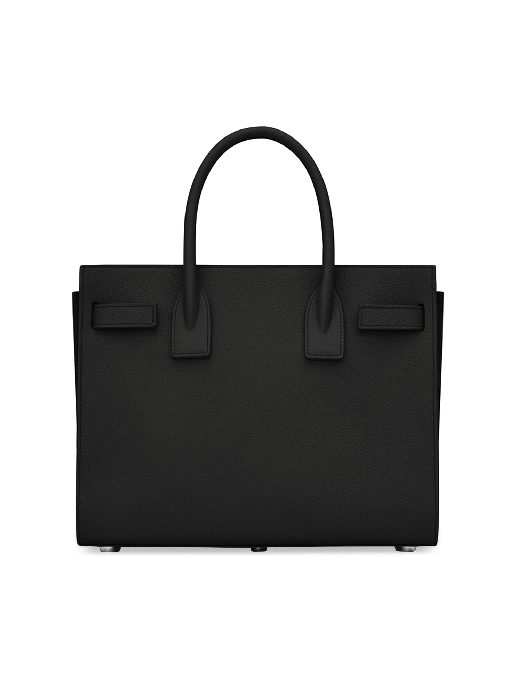 Saint Laurent Sac De Jour Baby Top Handle Bag In Grained Leather