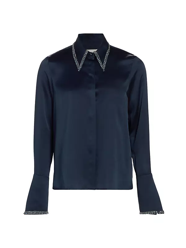 Shop TWP Object of Her Affection Silk Blouse | Saks Fifth Avenue