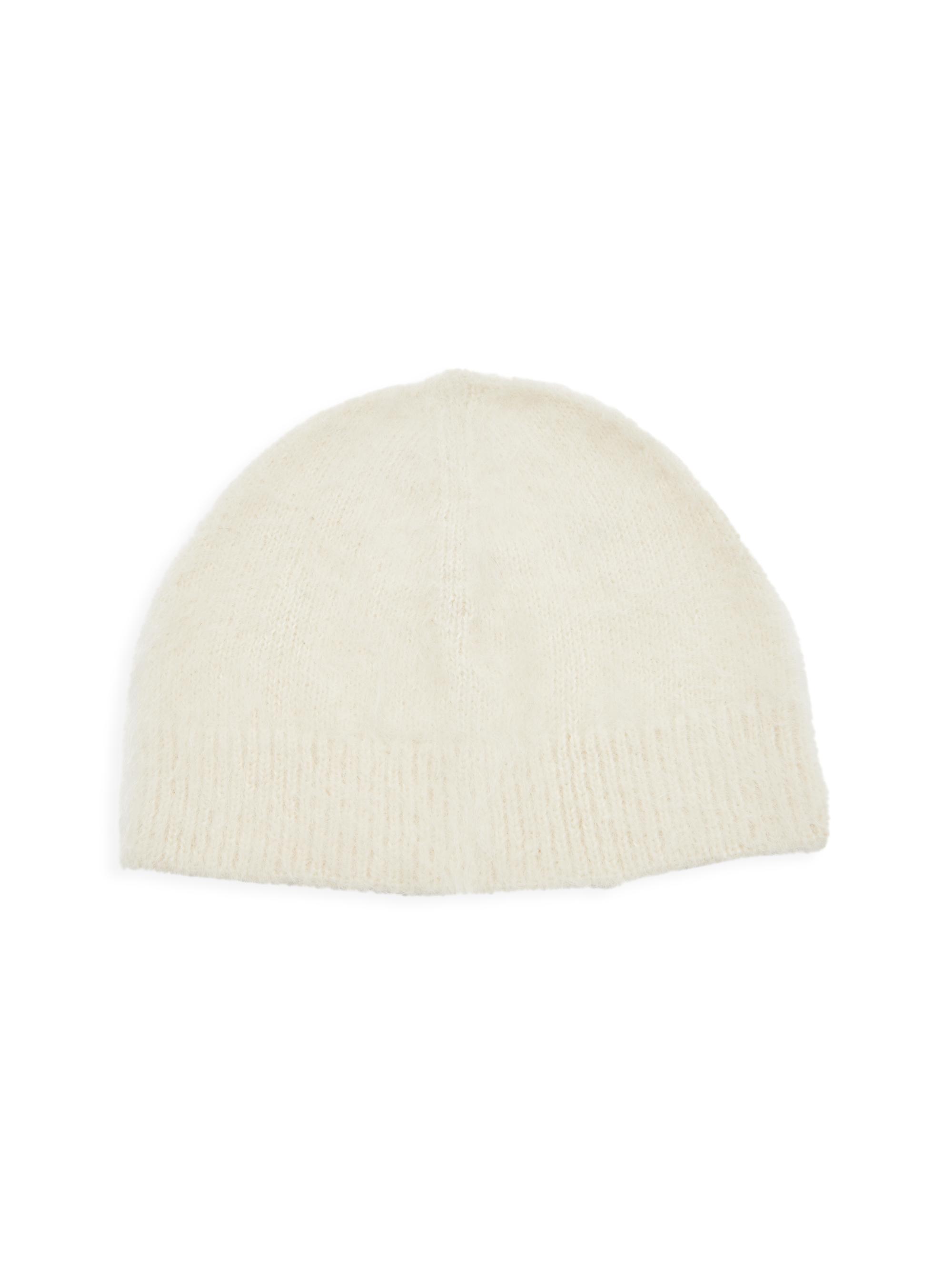 Jil Sander Men's Mohair Knit Beanie - Eggshell