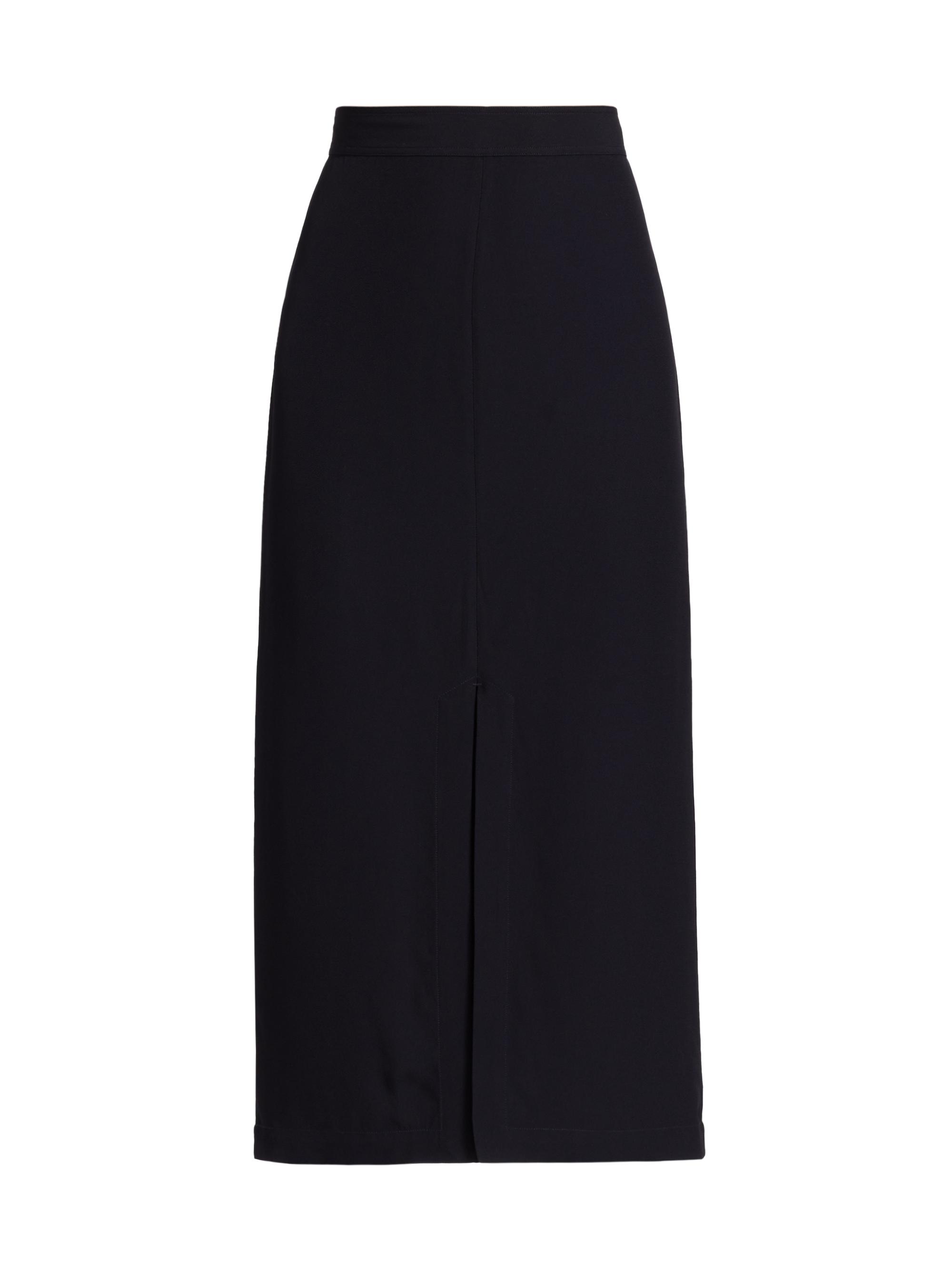 Toteme Women's Split Crepe Midi-Skirt - Navy