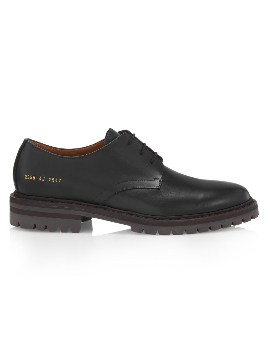 Common Projects Officer\'s Leather Derby, Blue Common Projects Officer main image 3
