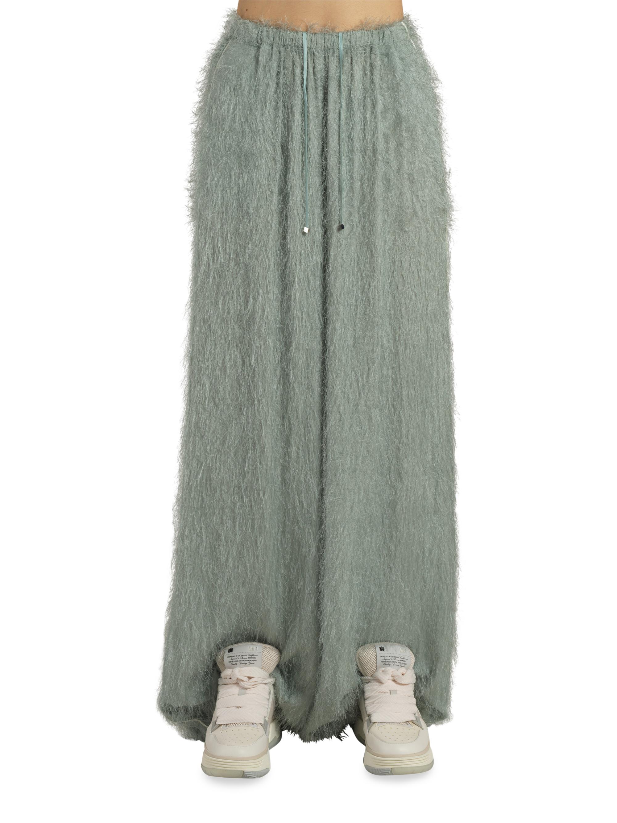 Amiri Women's Eyelash Pajama Pants - Frosty Green