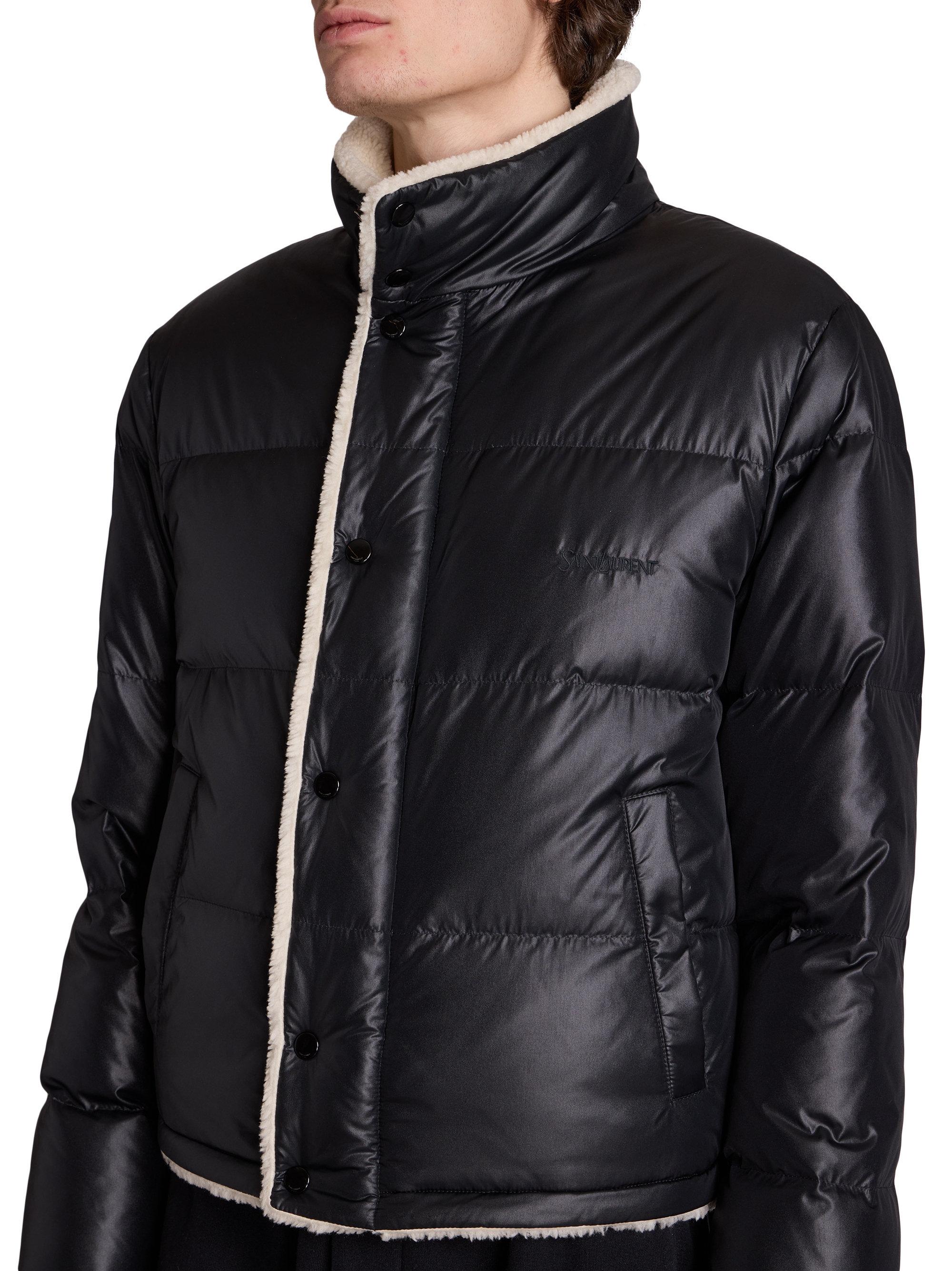 Saint Laurent Down Puffer Jacket In Nylon | Saks Fifth Avenue