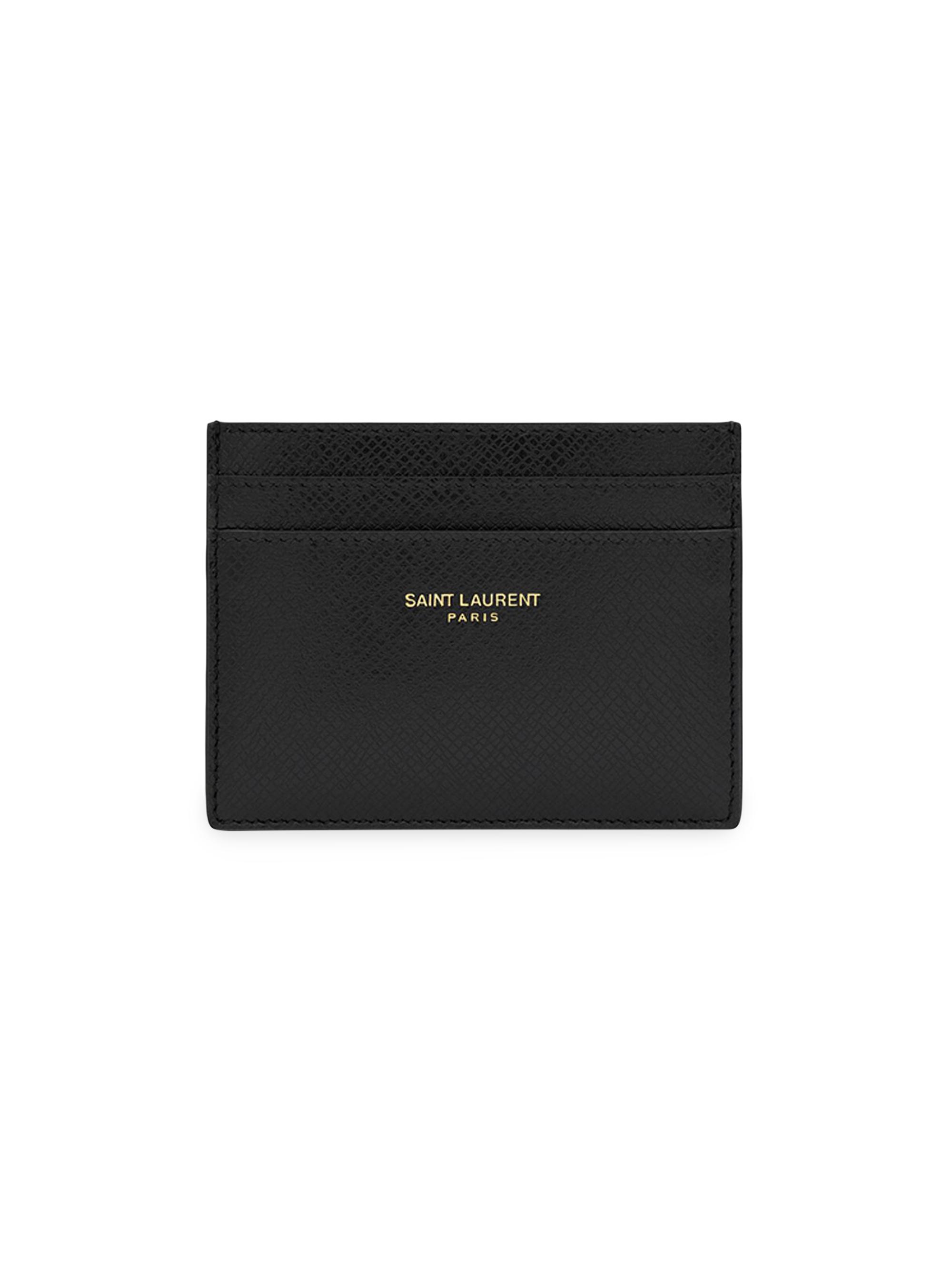 Saint Laurent Credit Card Case In Smooth Leather | Saks Fifth Avenue