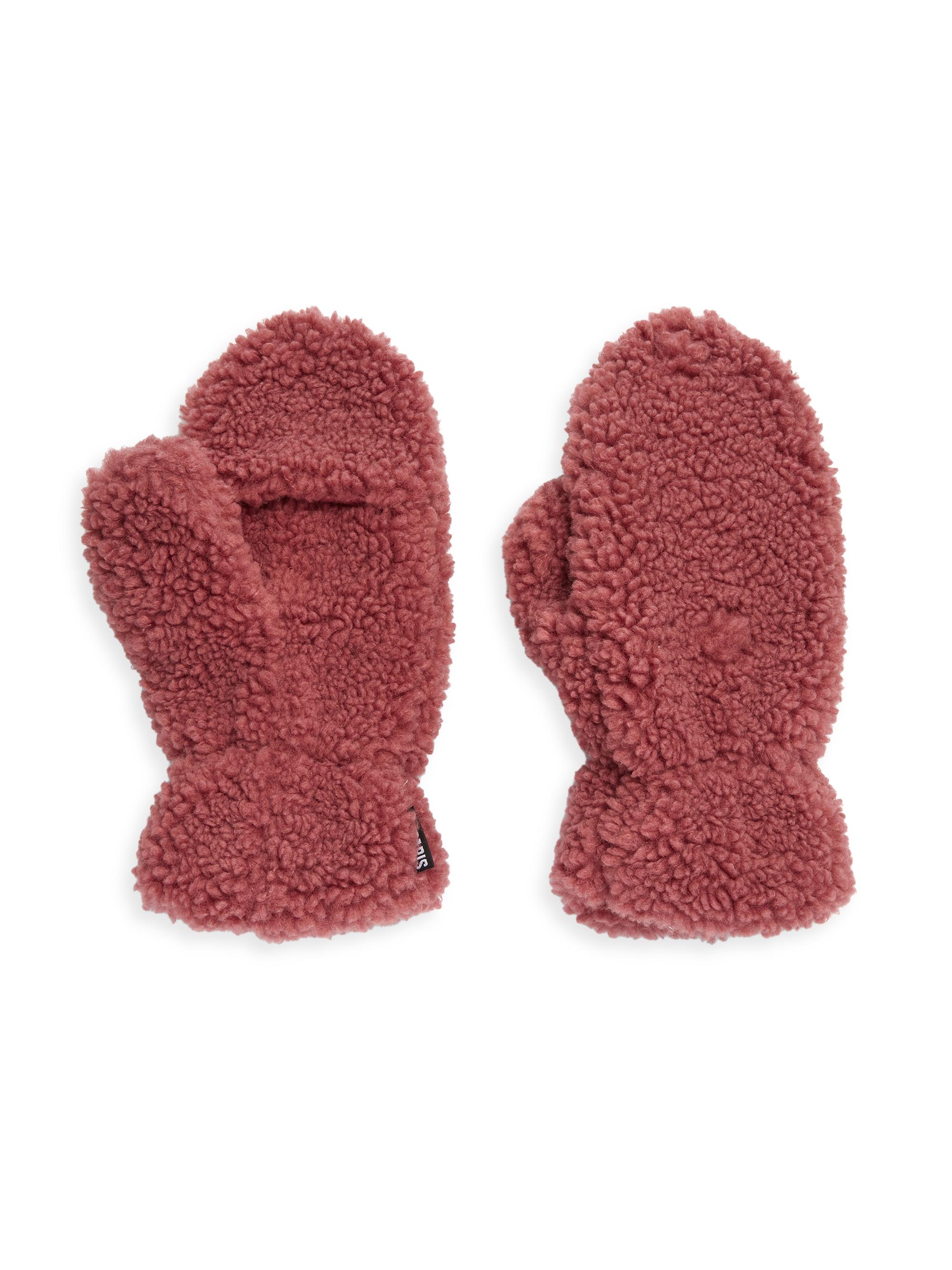 Apparis Women's Coco Luxe Teddie Flip-Top Mittens - Dusty Rose