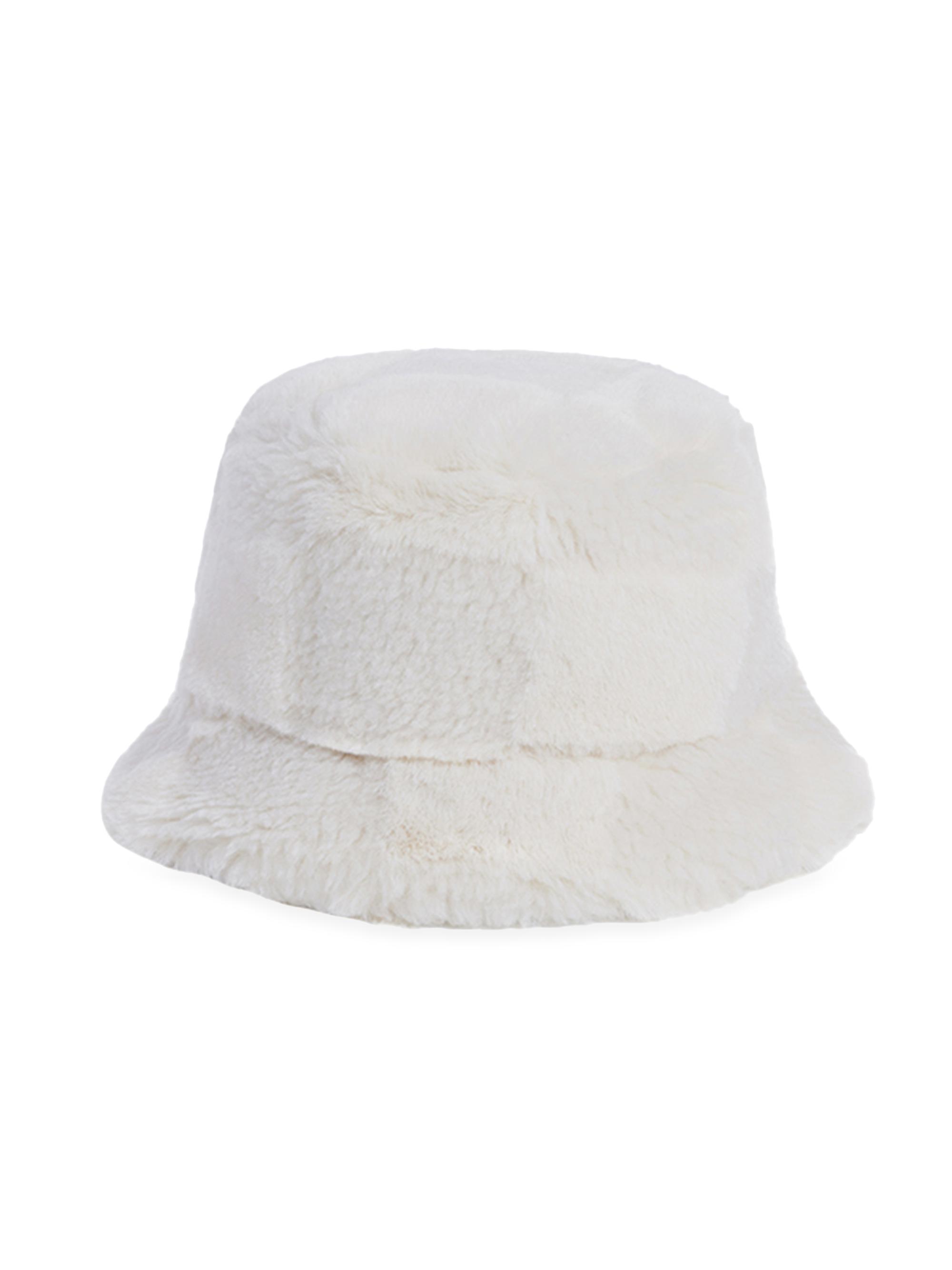 Apparis Women's Gilly Checkerboard Shearling Bucket Hat -  Checker