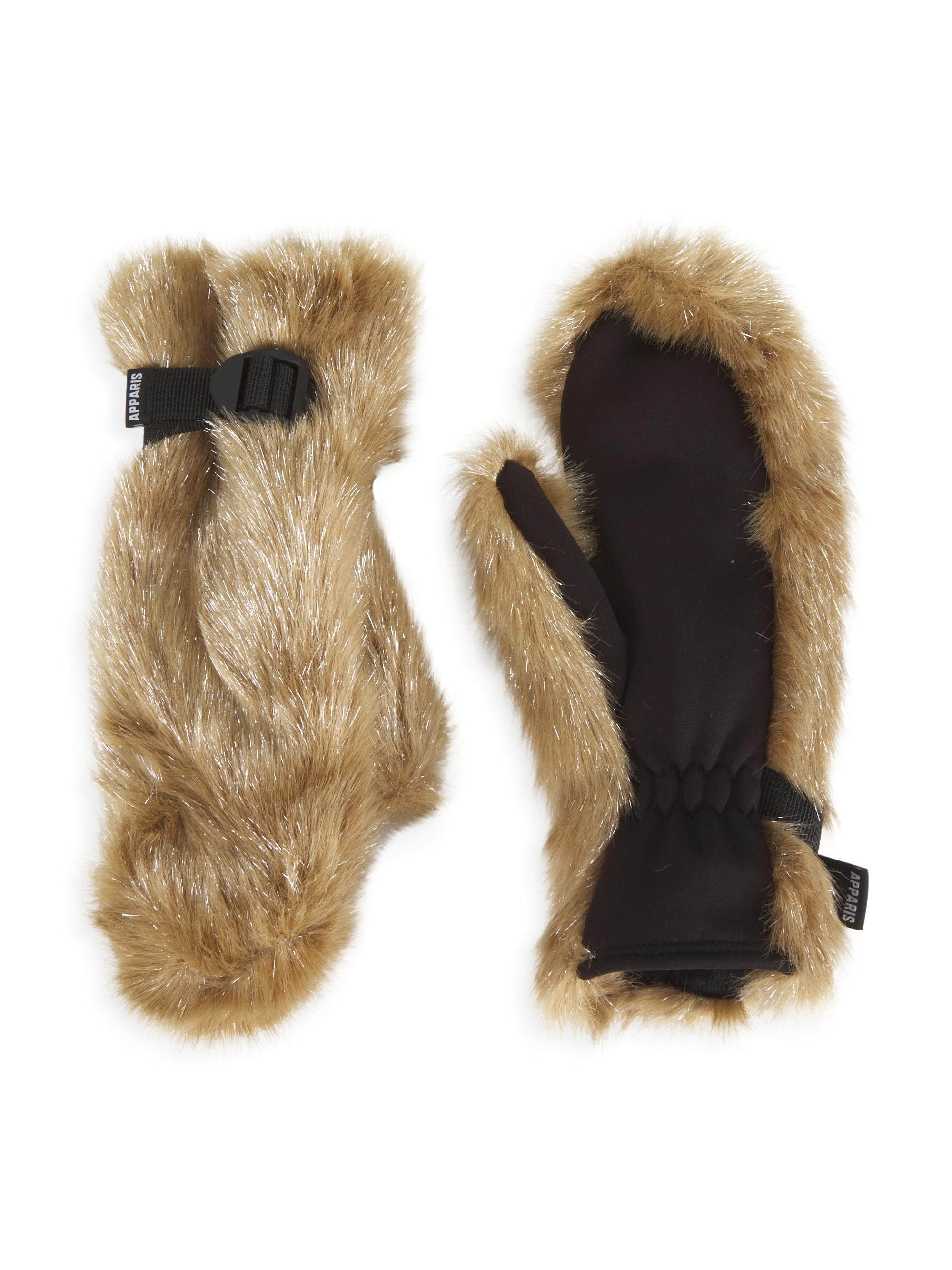 Apparis Women's Lumi Faux Fur Gloves - Fawn